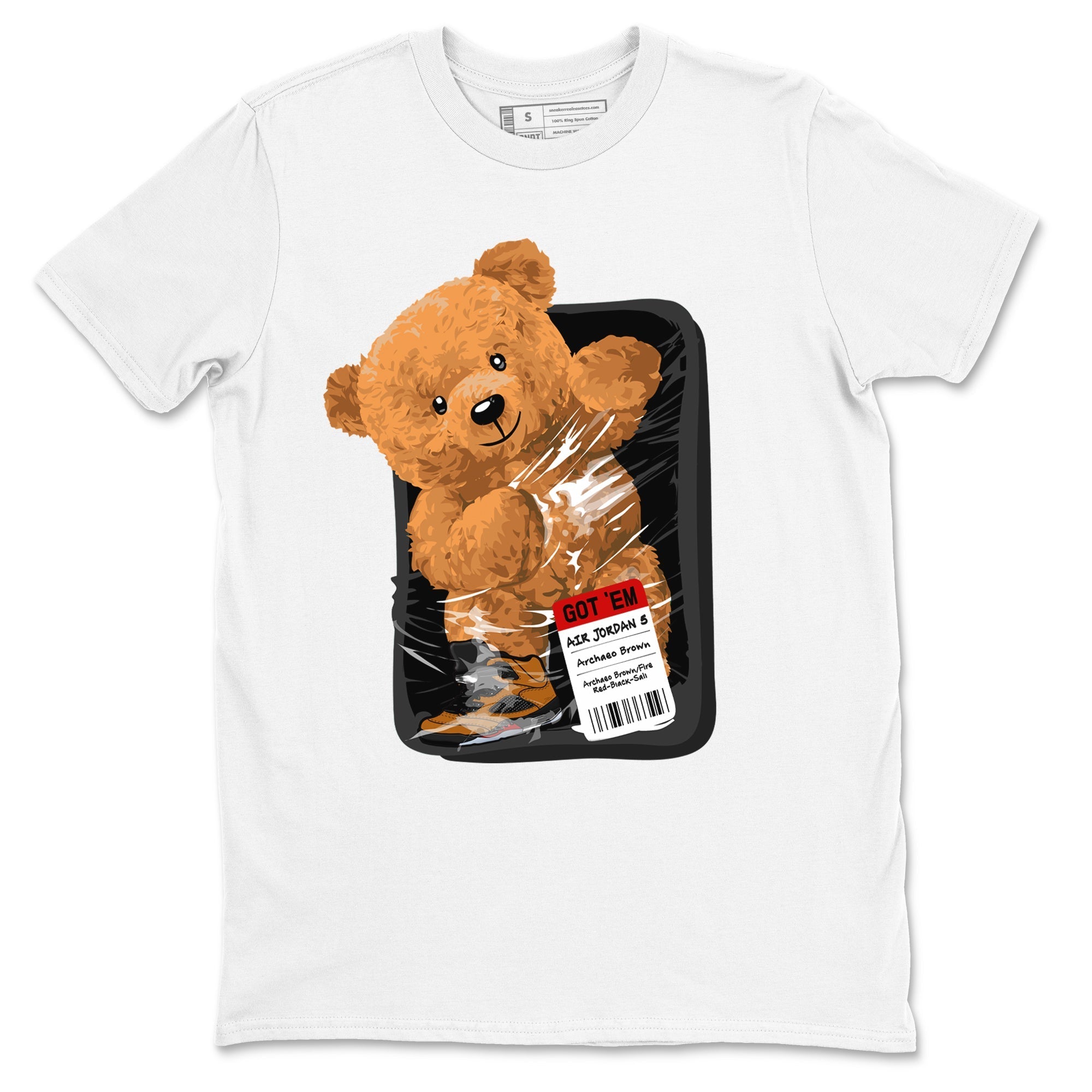 Packaged Bear snkmatch Tees - Air Jordan 5 Archaeo Brown