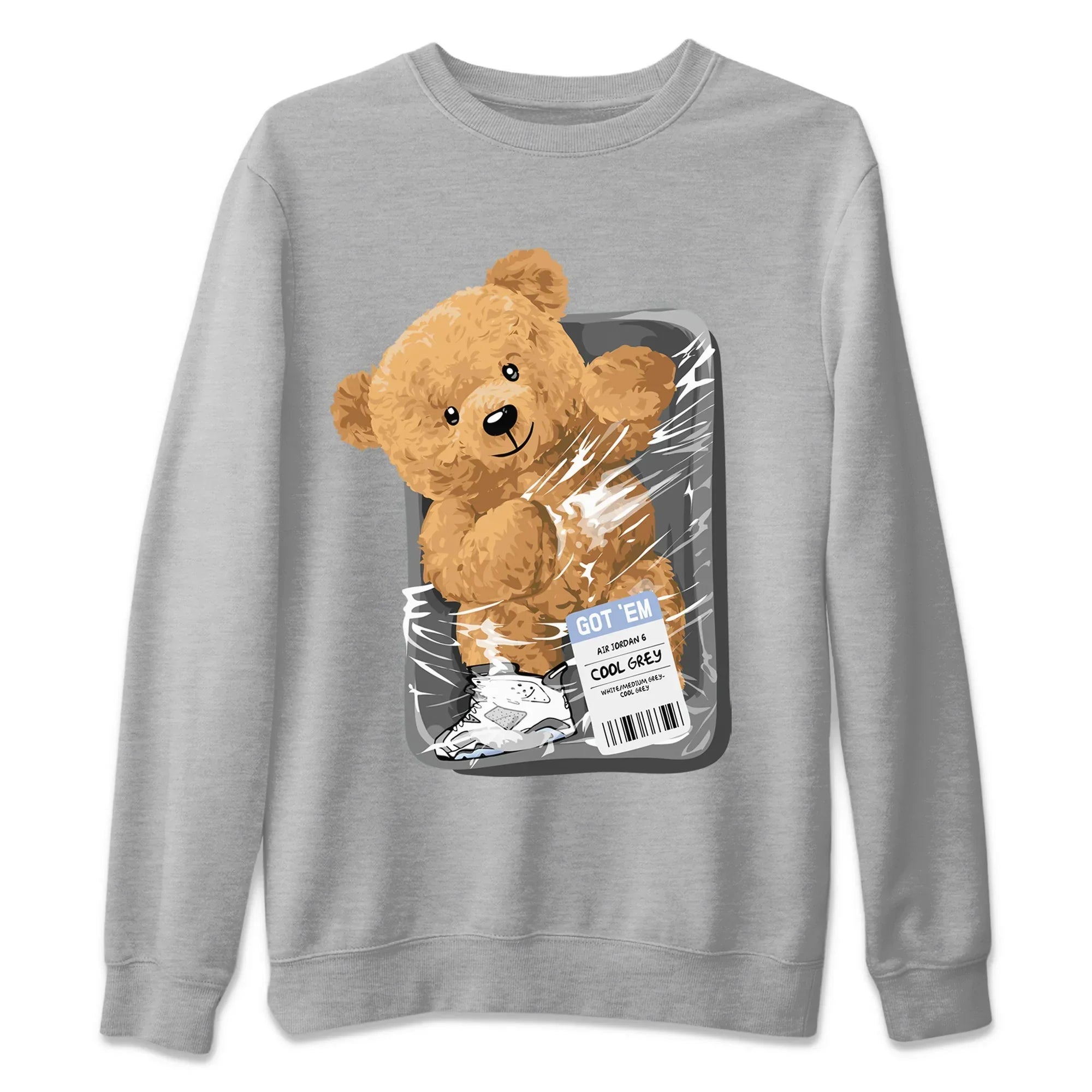 Packaged Bear Unisex Tops - Air Jordan 6 Cool Grey