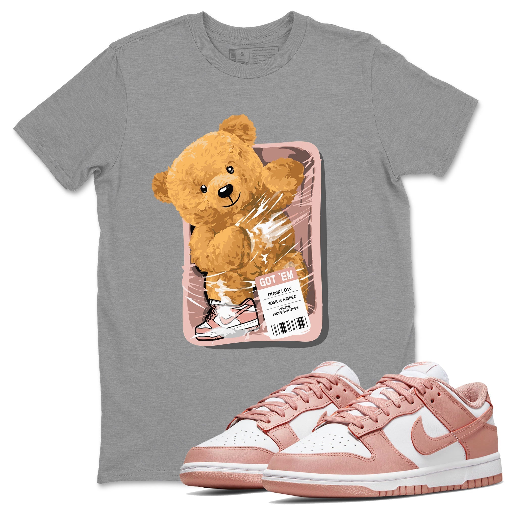 Packaged Bear snkmatch Tee - Dunk Rose Whisper