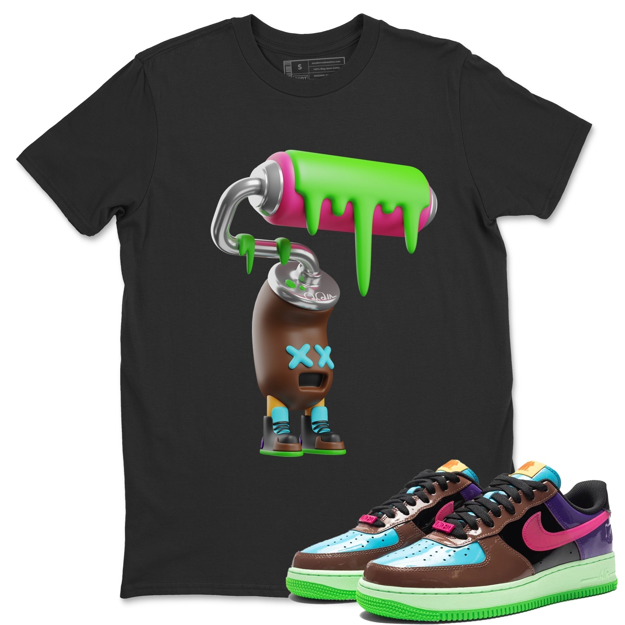 Paint Roller Unisex Tops - Air Force 1 Undefeated Fauna Brown
