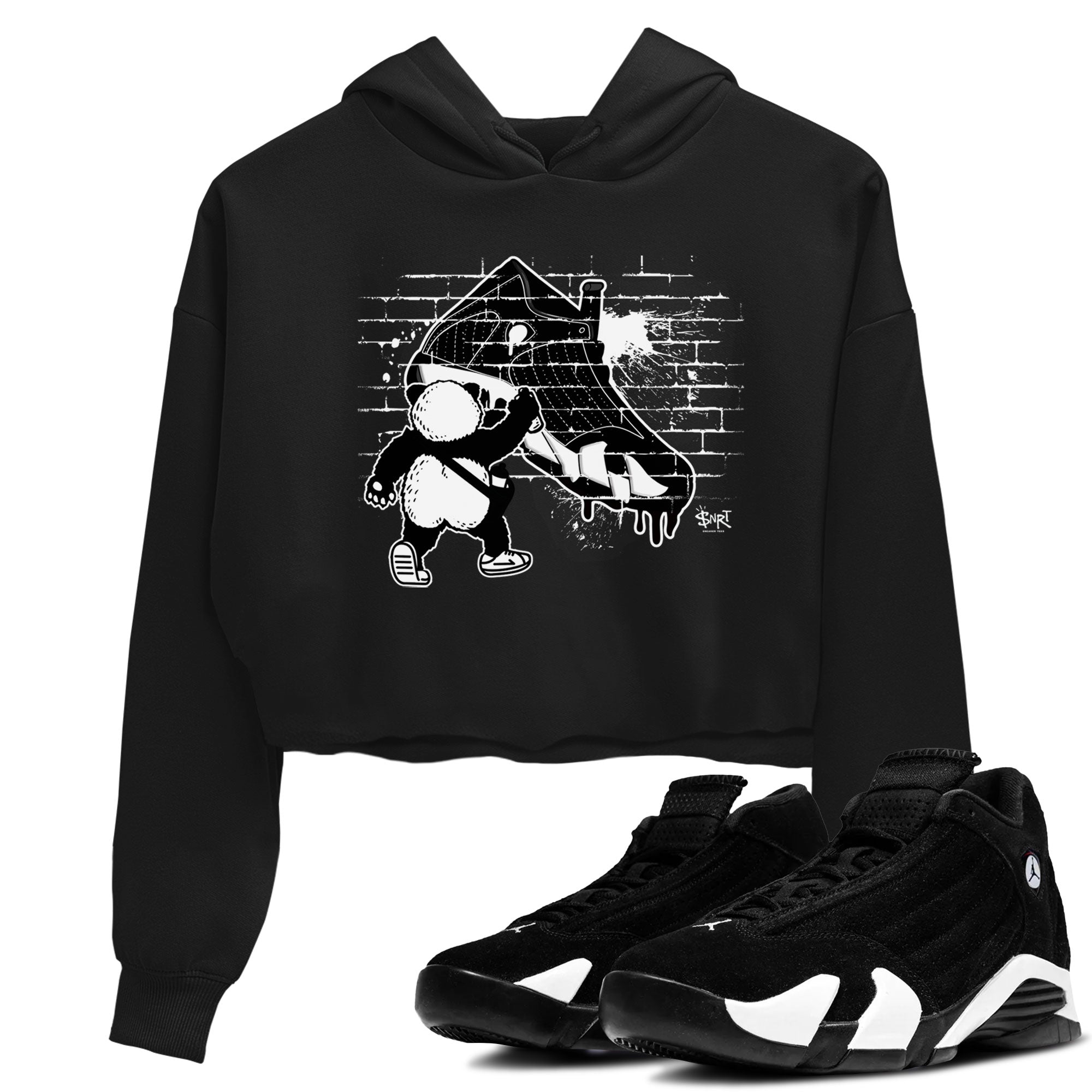 Panda Artist snkmatch Women's Top - Air Jordan 14 Panda