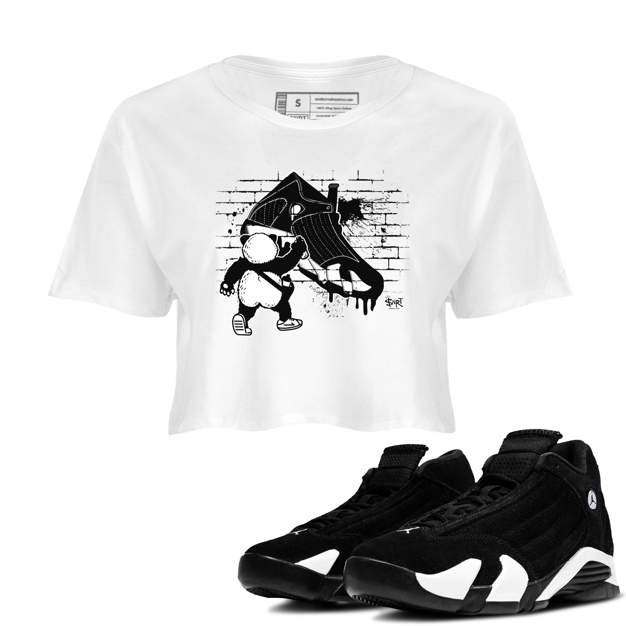 Panda Artist snkmatch Women's Top - Air Jordan 14 Panda