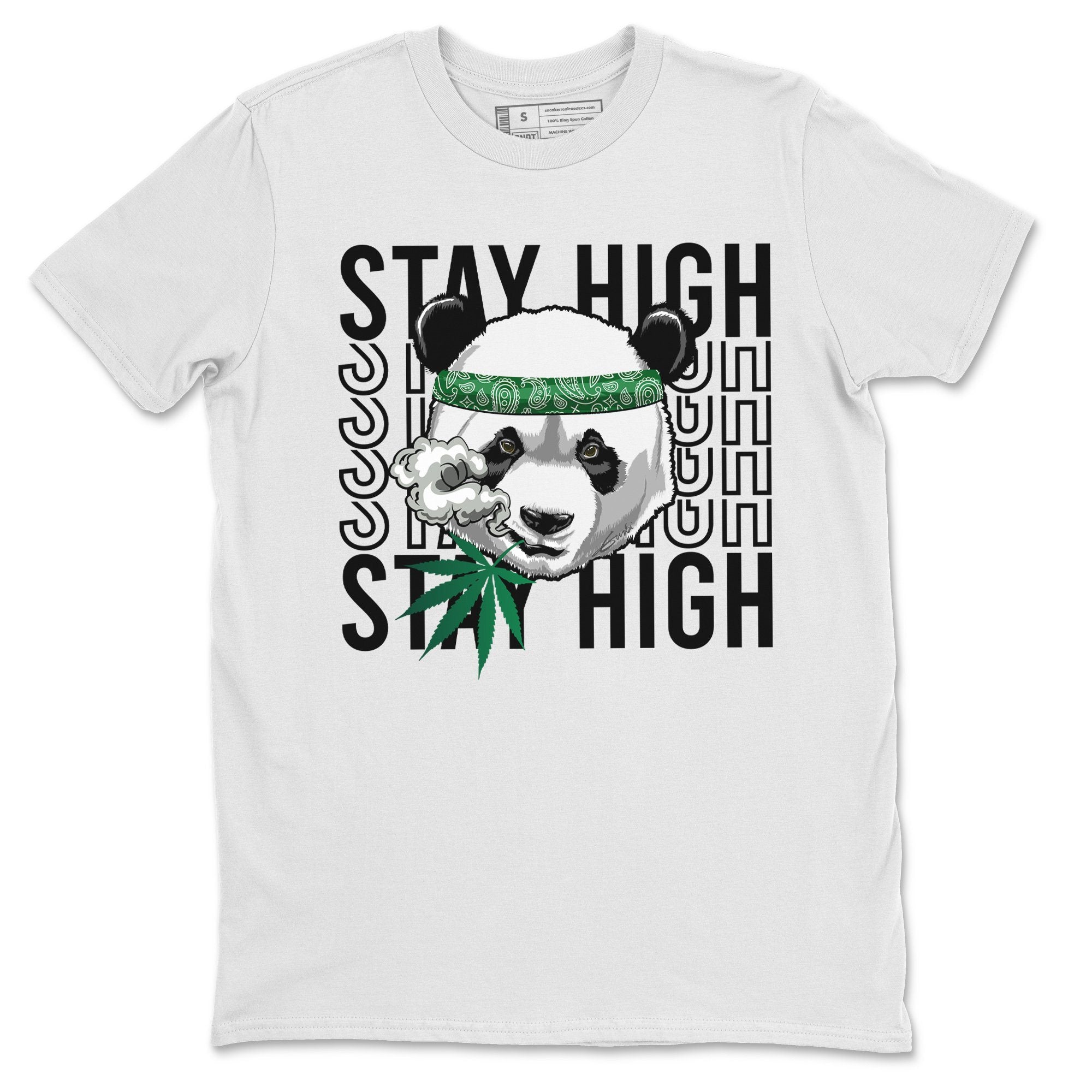 Panda Stay High Unisex Tops - Air Jordan 3 Pine Green