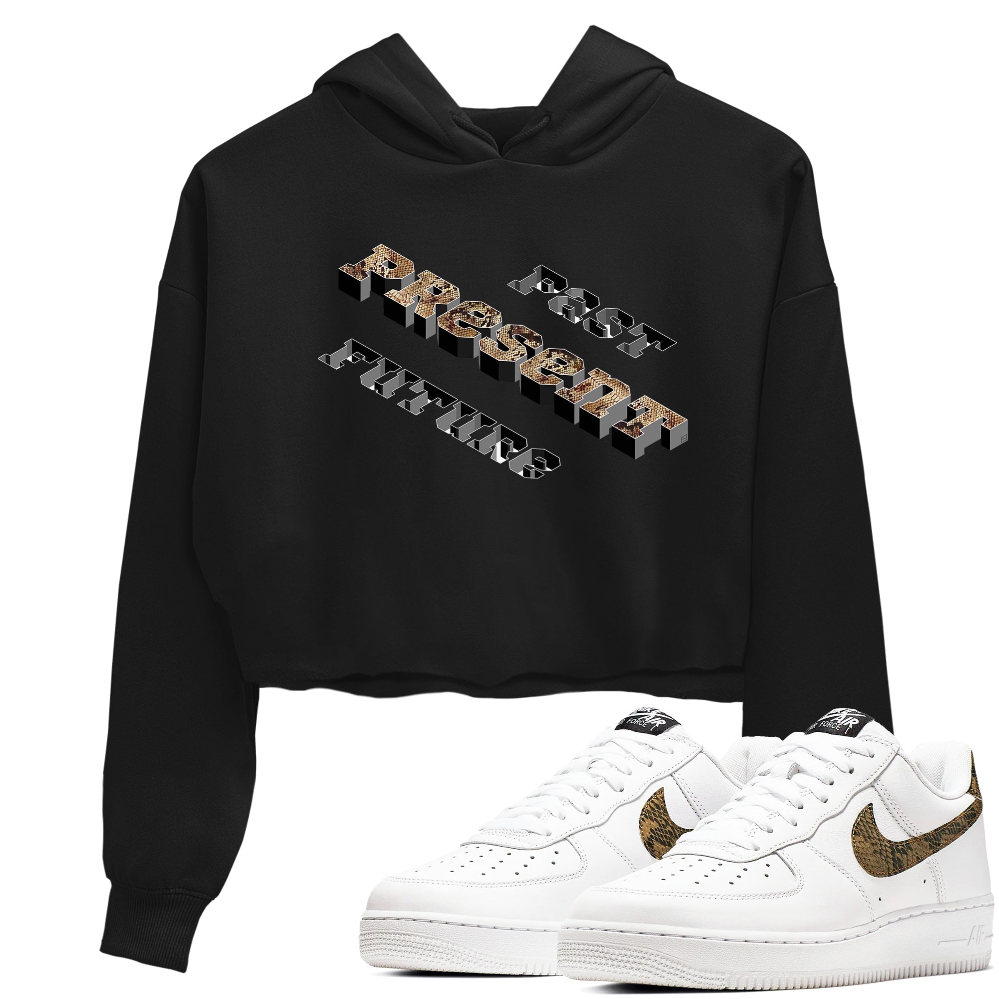 Past Present Future snkmatch Women's Top - Air Force 1 Ivory Snake