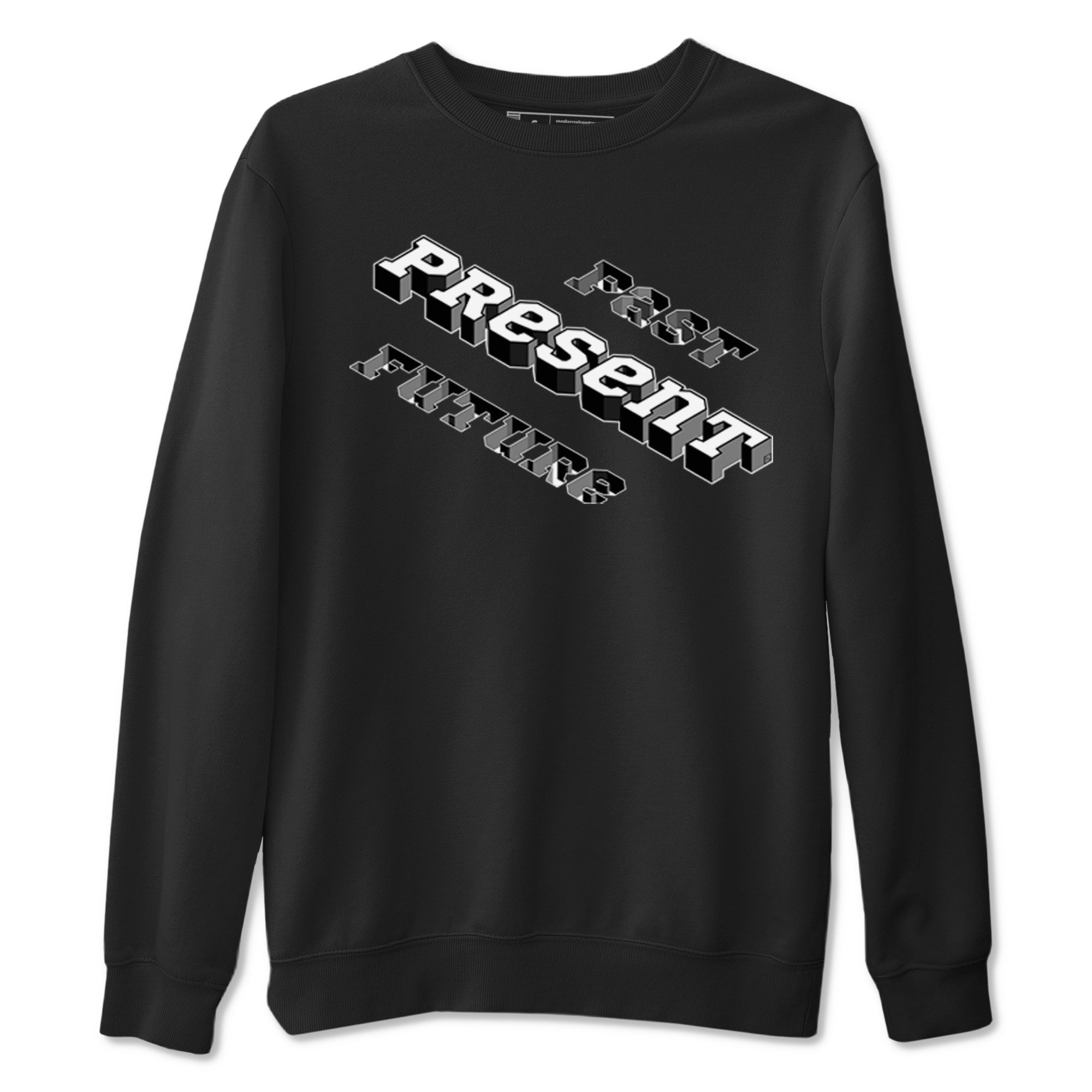 Past Present Future snkmatch Tees - Air Jordan 1 Black White