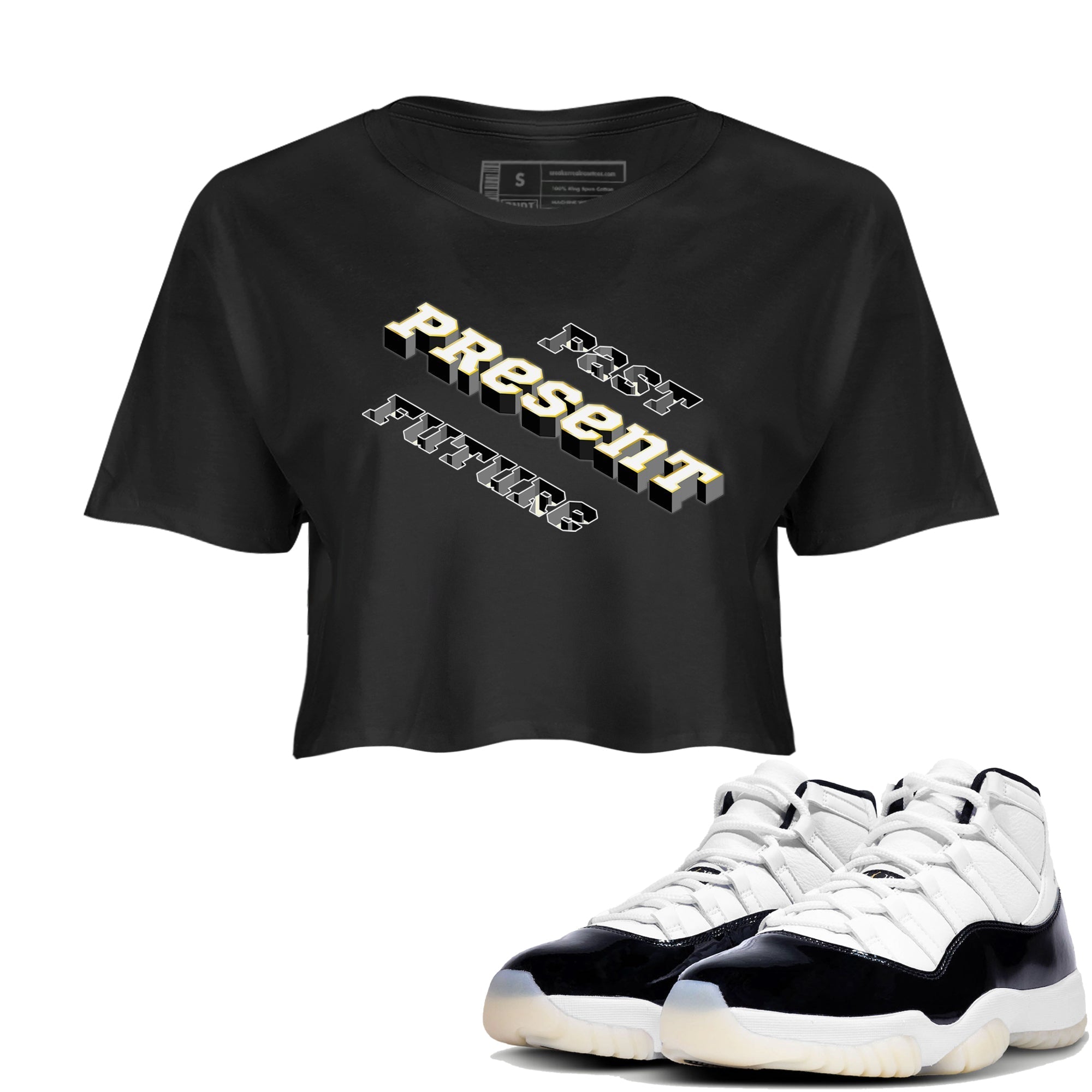 Past Present Future snkmatch Women's Top - Air Jordan 11 Gratitude