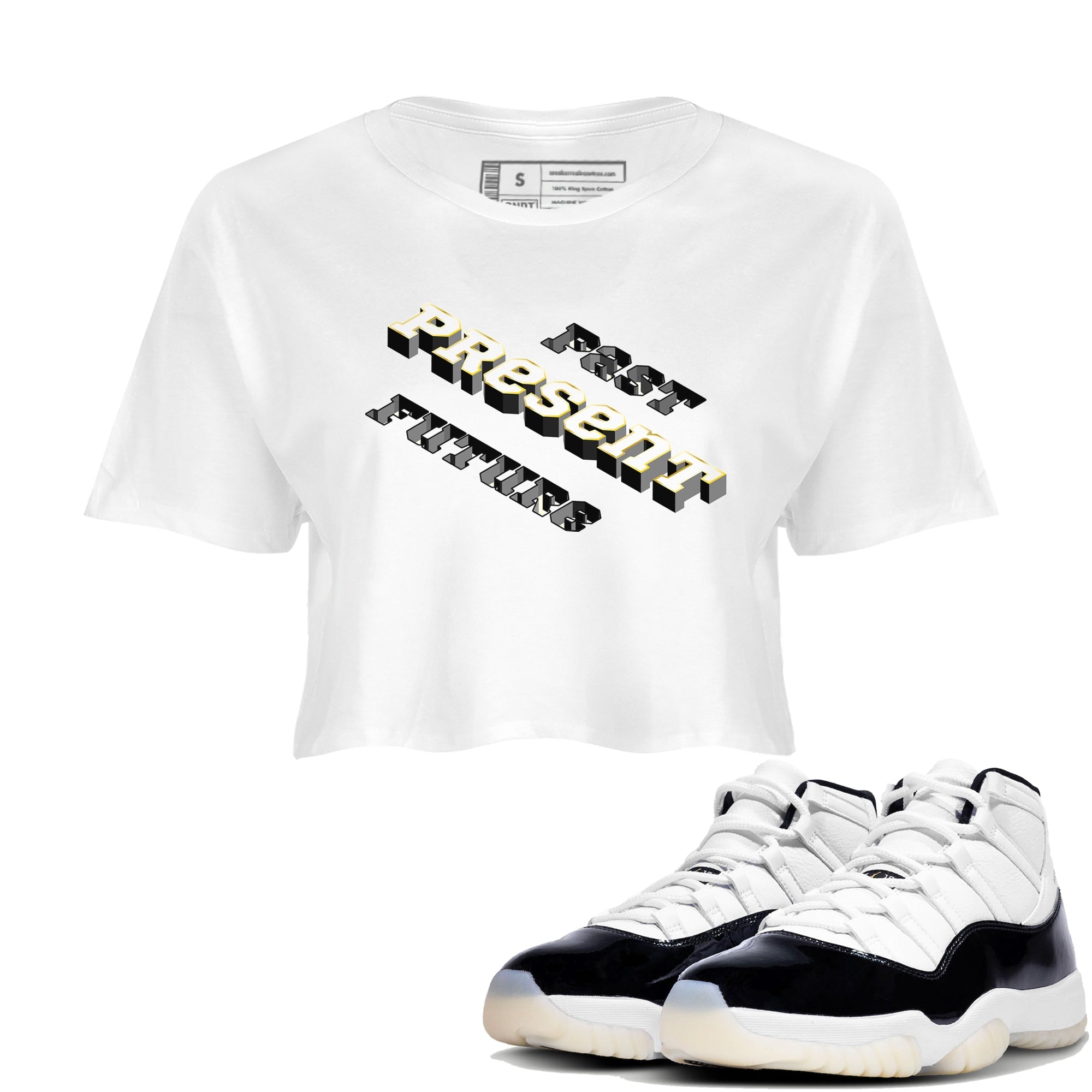 Past Present Future snkmatch Women's Top - Air Jordan 11 Gratitude