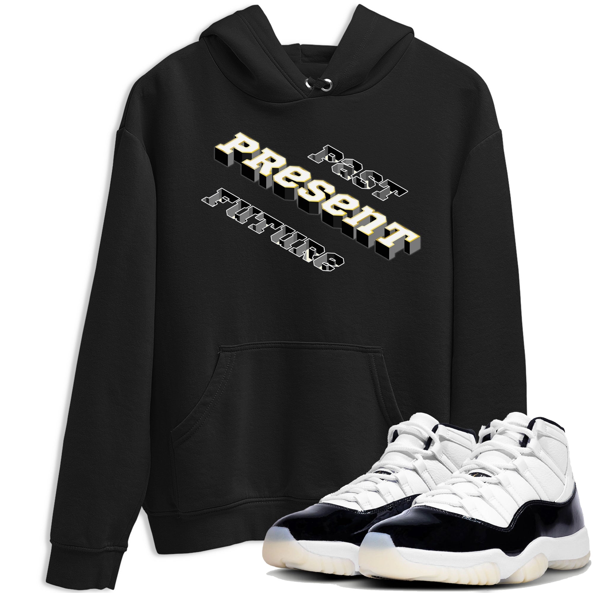 Past Present Future snkmatch Tees - Air Jordan 11 Gratitude