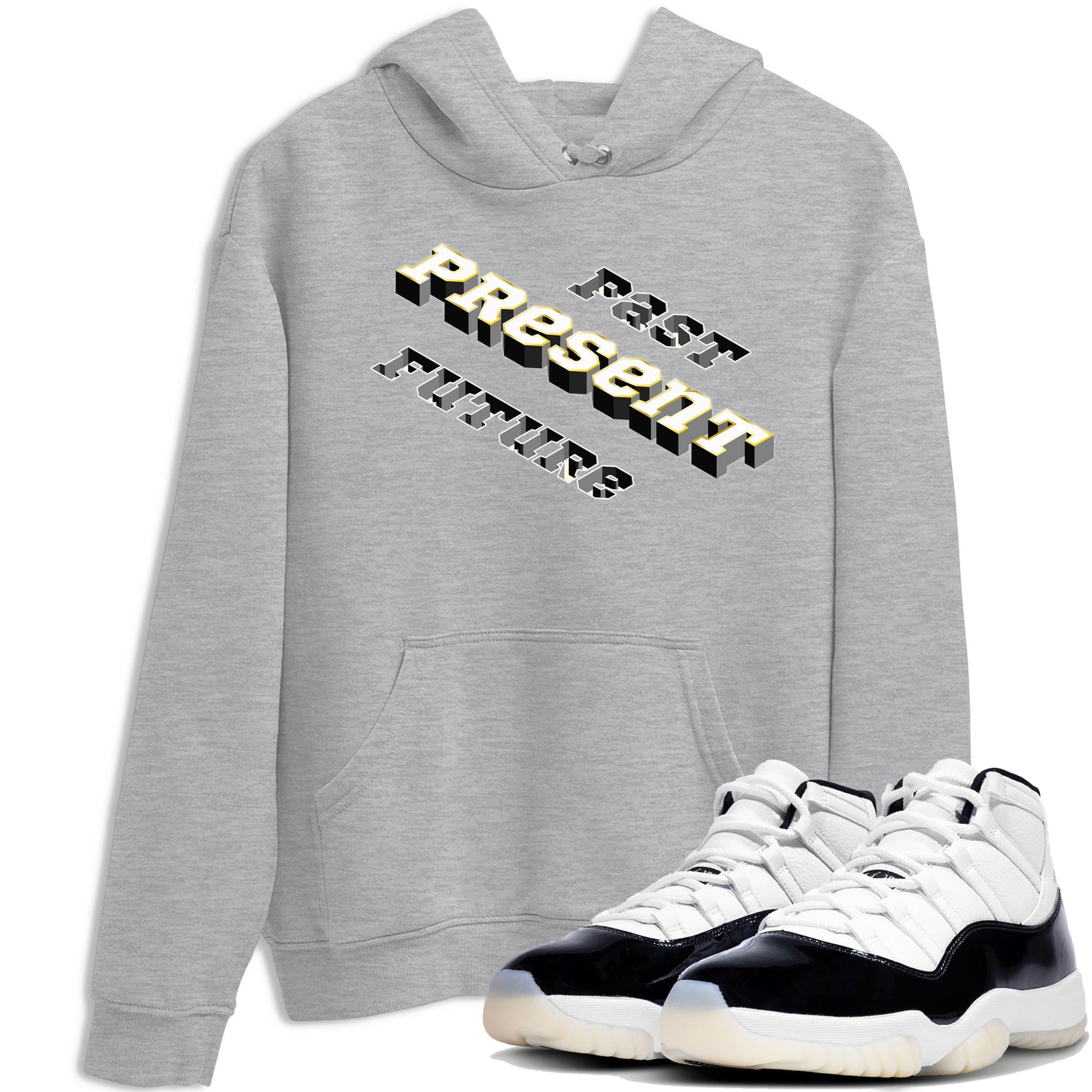 Past Present Future snkmatch Tees - Air Jordan 11 Gratitude