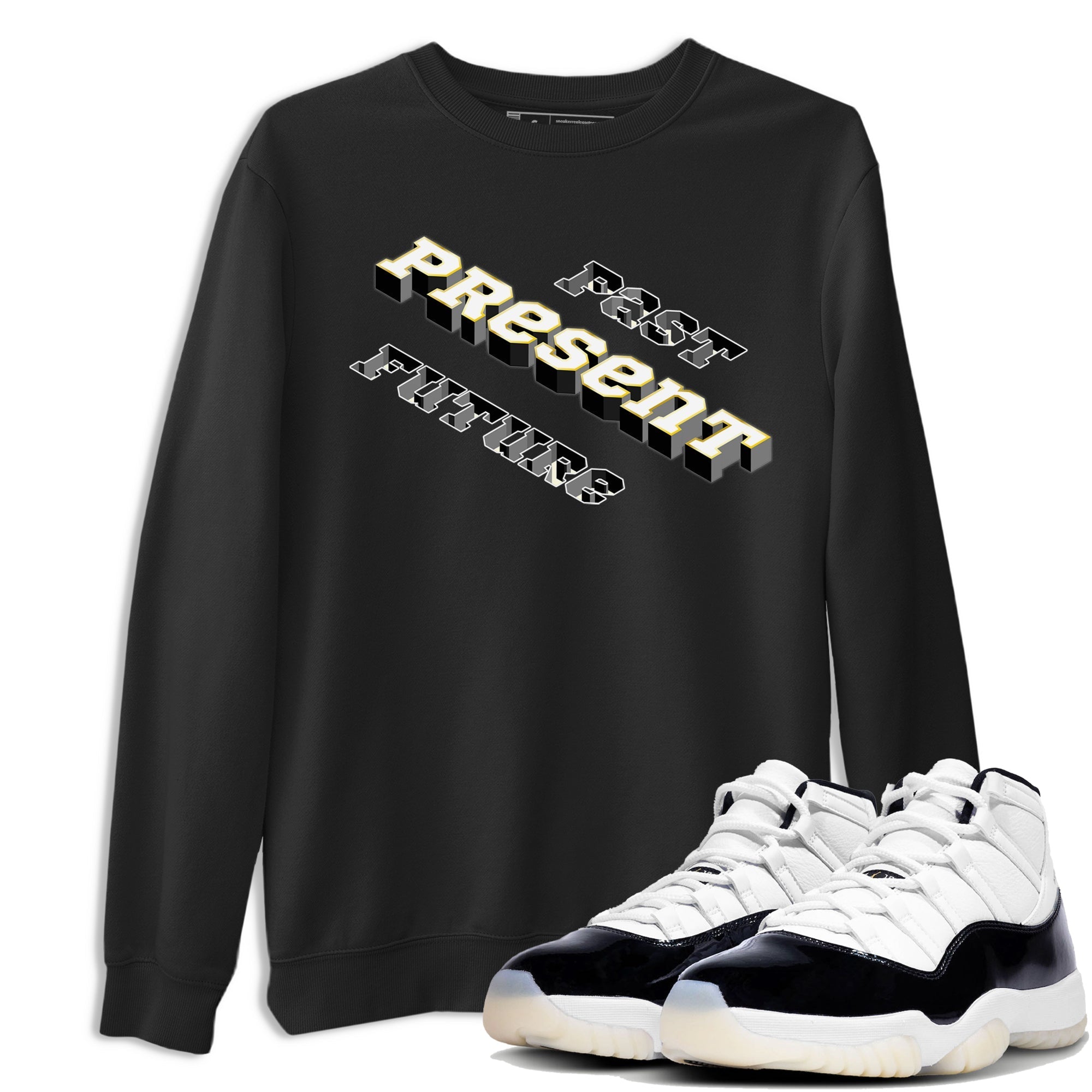 Past Present Future snkmatch Tees - Air Jordan 11 Gratitude
