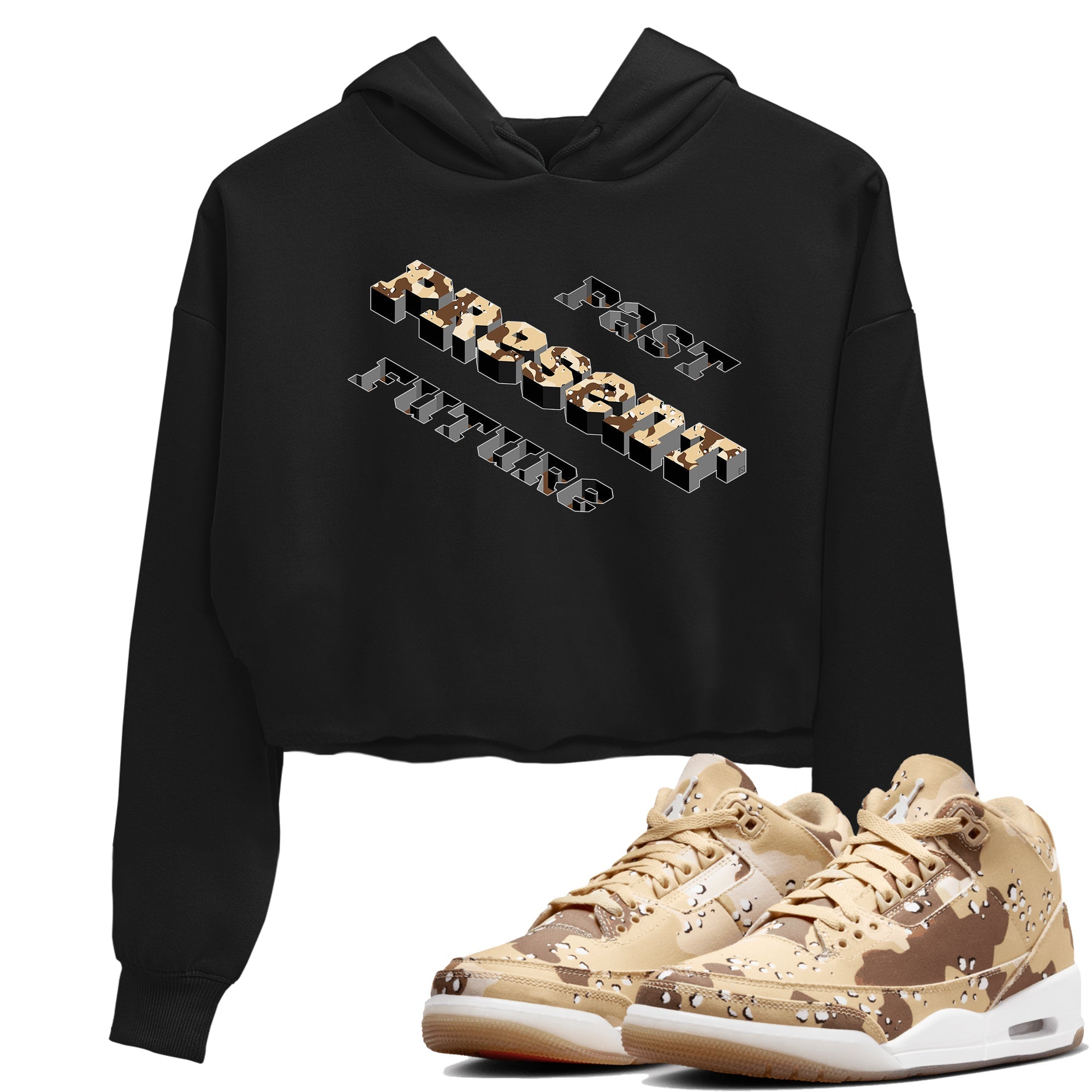 Past Present Future snkmatch Women's Top - Air Jordan 3 Desert Camo