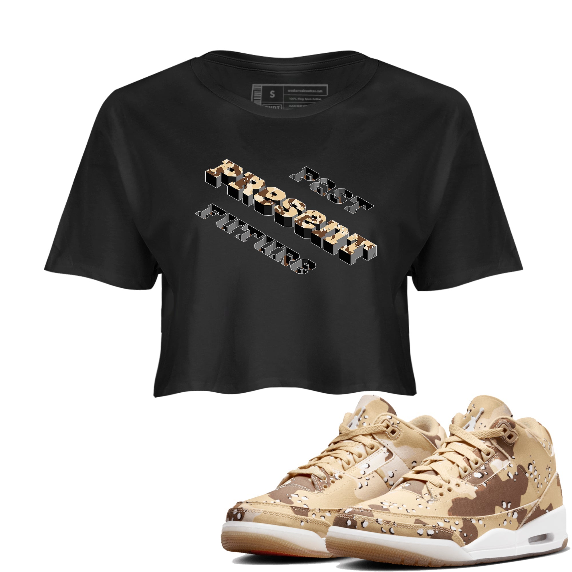 Past Present Future snkmatch Women's Top - Air Jordan 3 Desert Camo