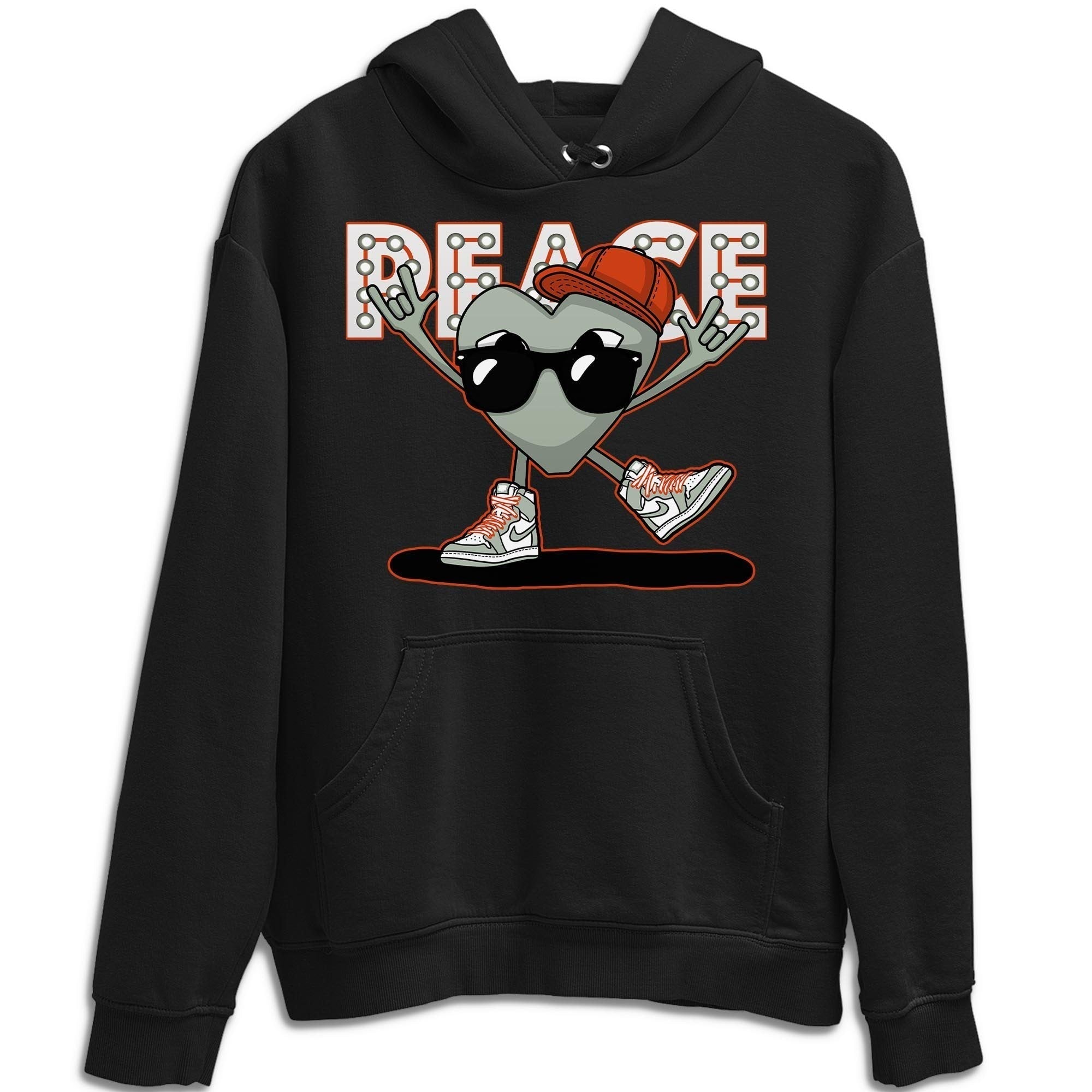 Peace Heart Unisex Tops - Air Jordan 1 Seafoam