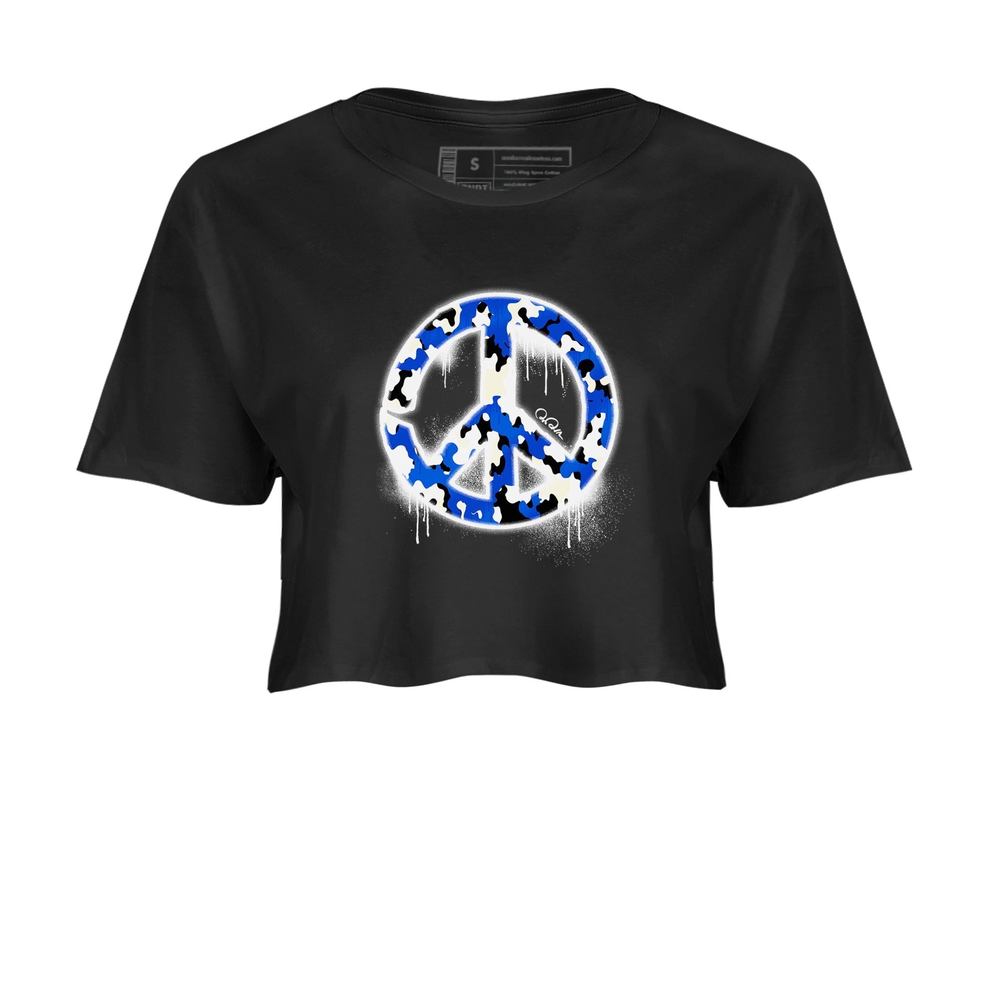 Peace Sign snkmatch Women's Top - Air Jordan 1 Game Royal