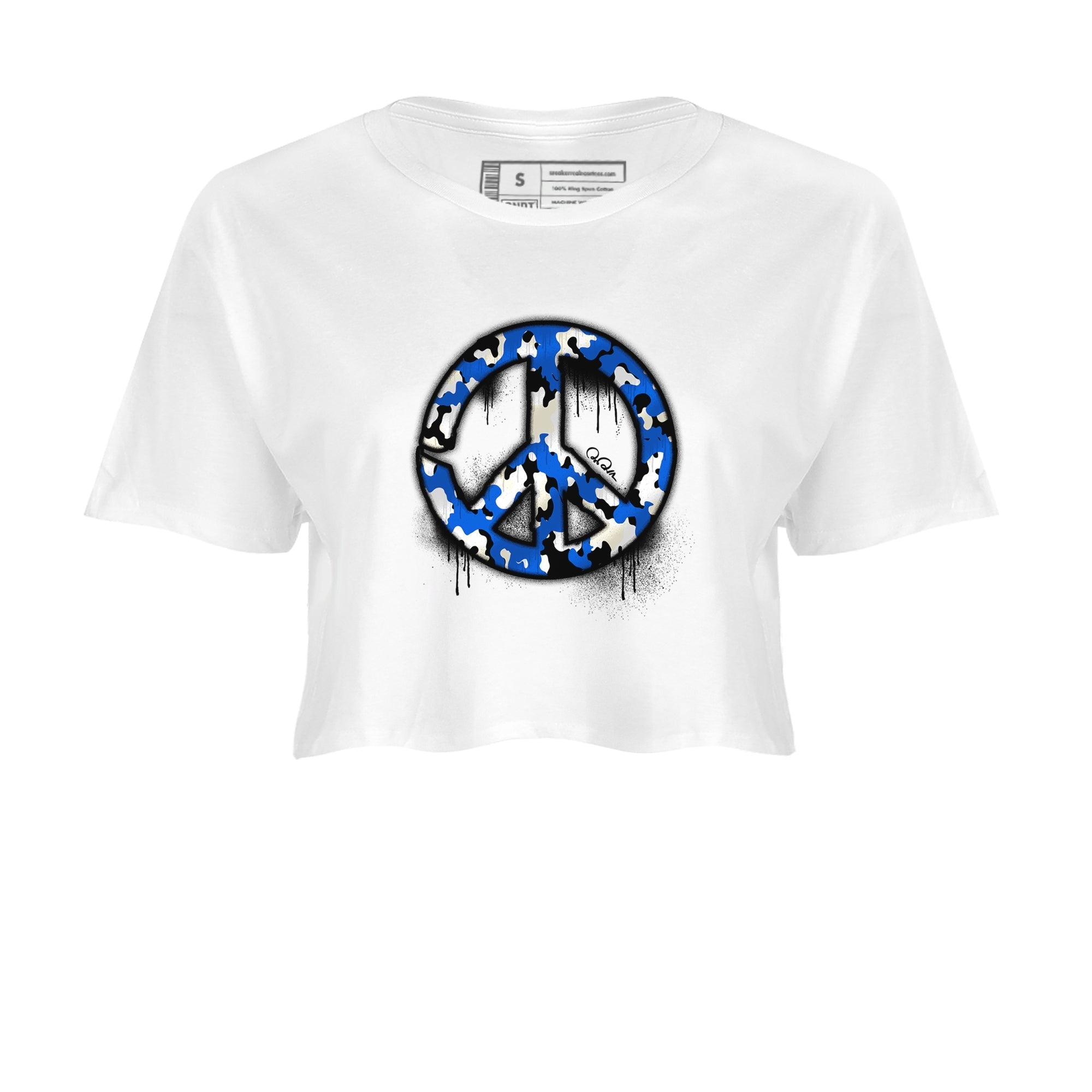 Peace Sign snkmatch Women's Top - Air Jordan 1 Game Royal