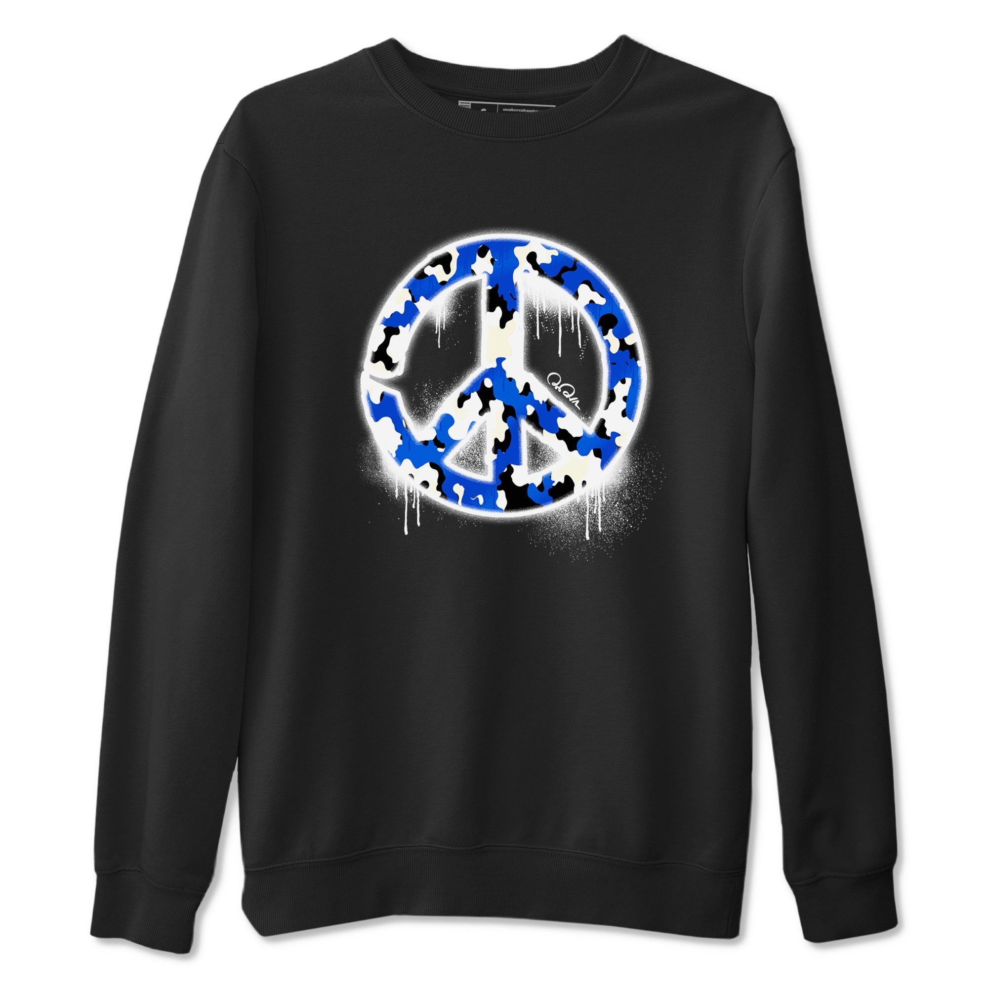 Peace Sign snkmatch Tees - Air Jordan 1 Game Royal