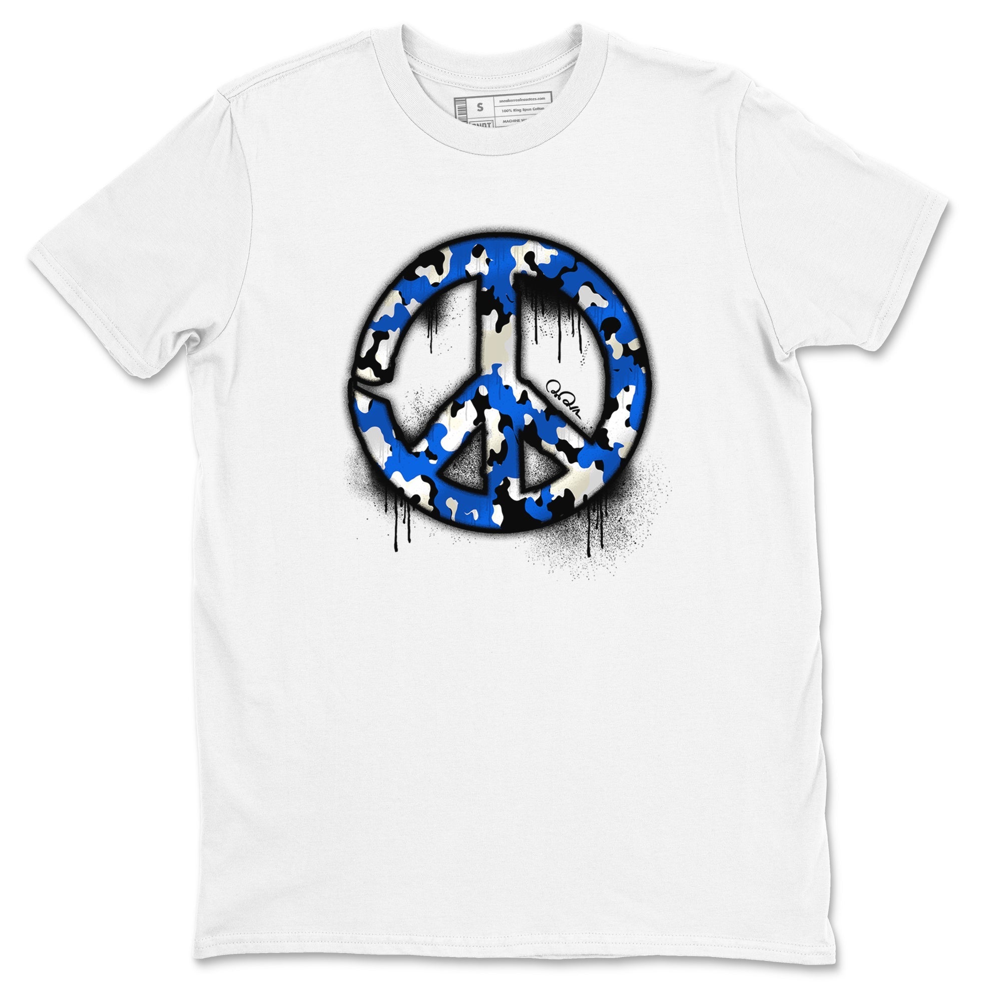 Peace Sign snkmatch Tees - Air Jordan 1 Game Royal