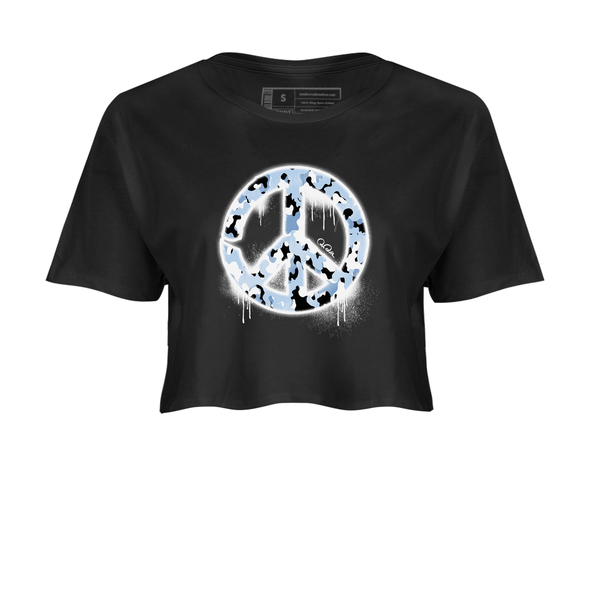 Peace Sign snkmatch Women's Top - Air Jordan 13 Blue Grey
