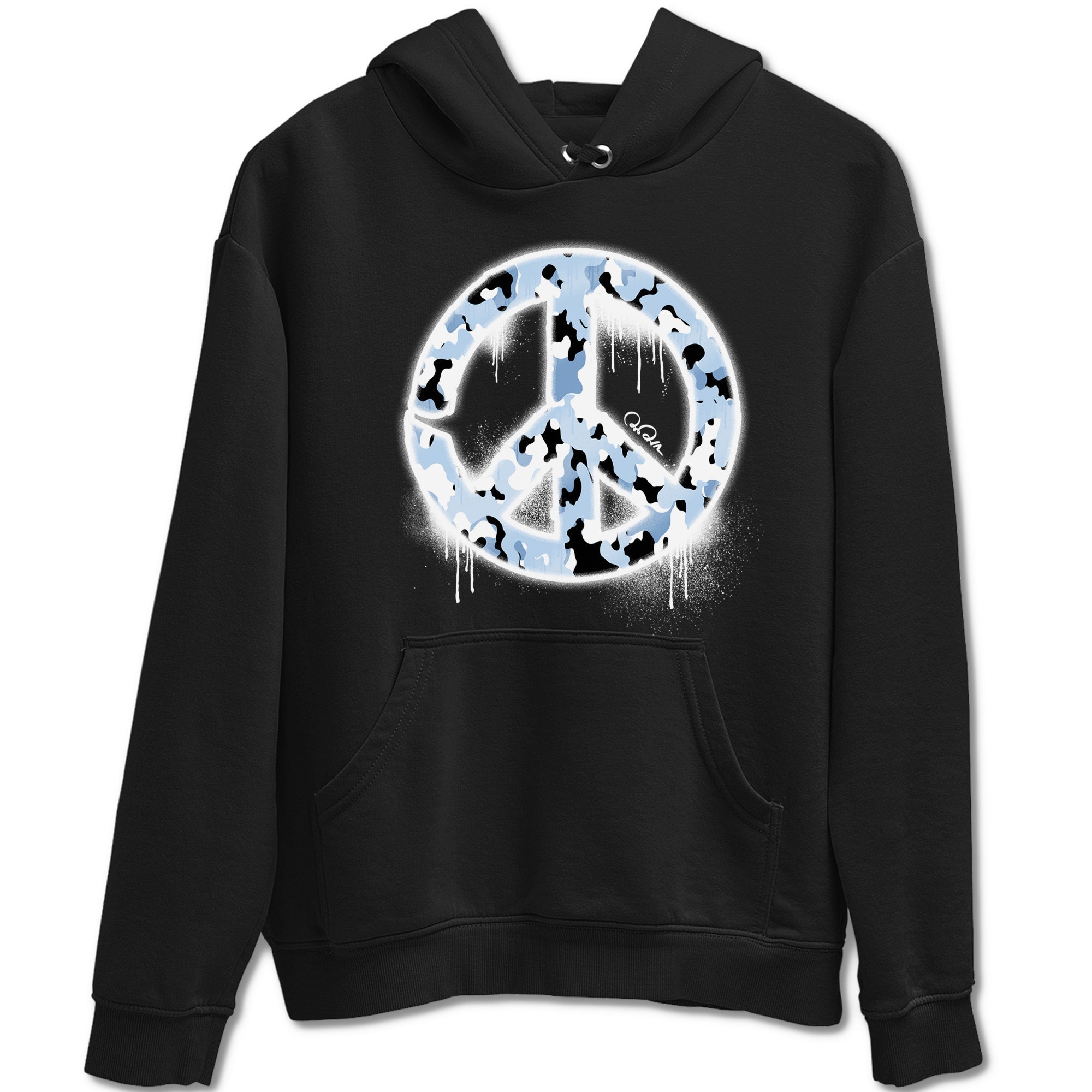 Peace Sign snkmatch Tees - Air Jordan 13 Blue Grey