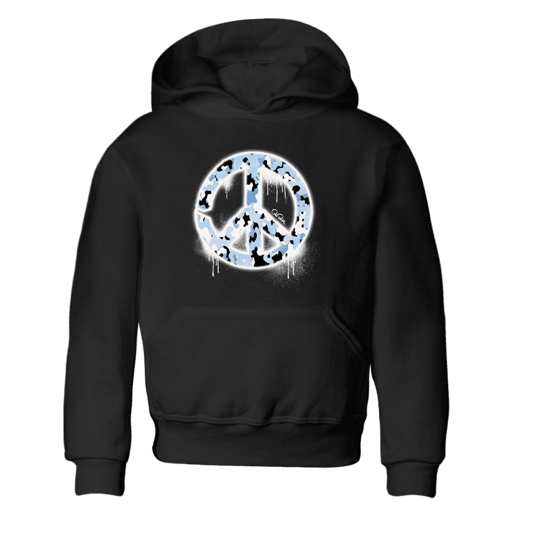 Peace Sign snkmatch Tees Kids - Air Jordan 13 Blue Grey