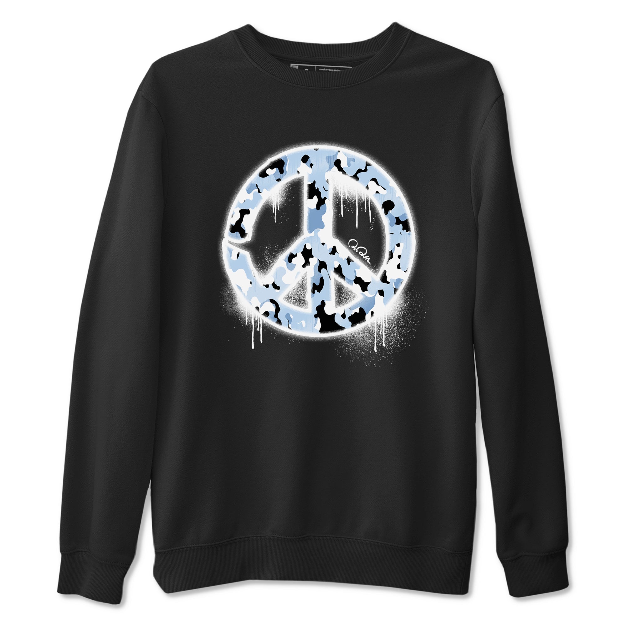 Peace Sign snkmatch Tees - Air Jordan 13 Blue Grey
