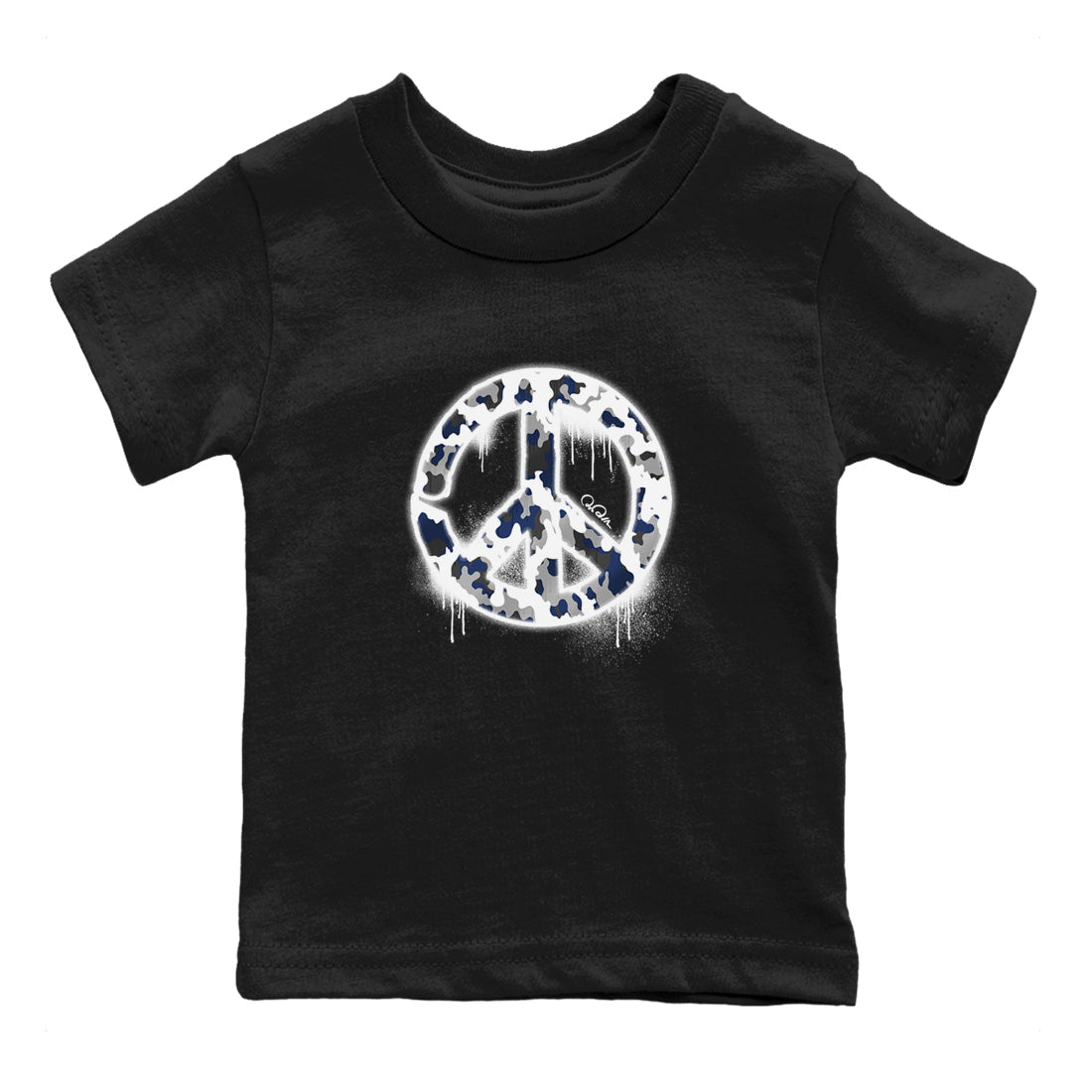 Peace Sign snkmatch Tees Kids - Air Jordan 3 Midnight Navy 2023