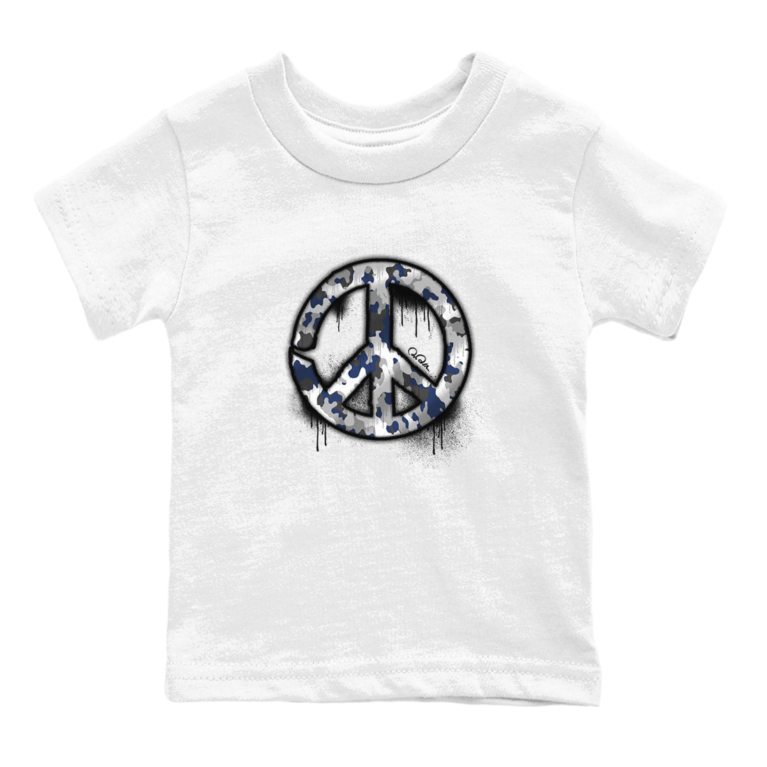Peace Sign snkmatch Tees Kids - Air Jordan 3 Midnight Navy 2023