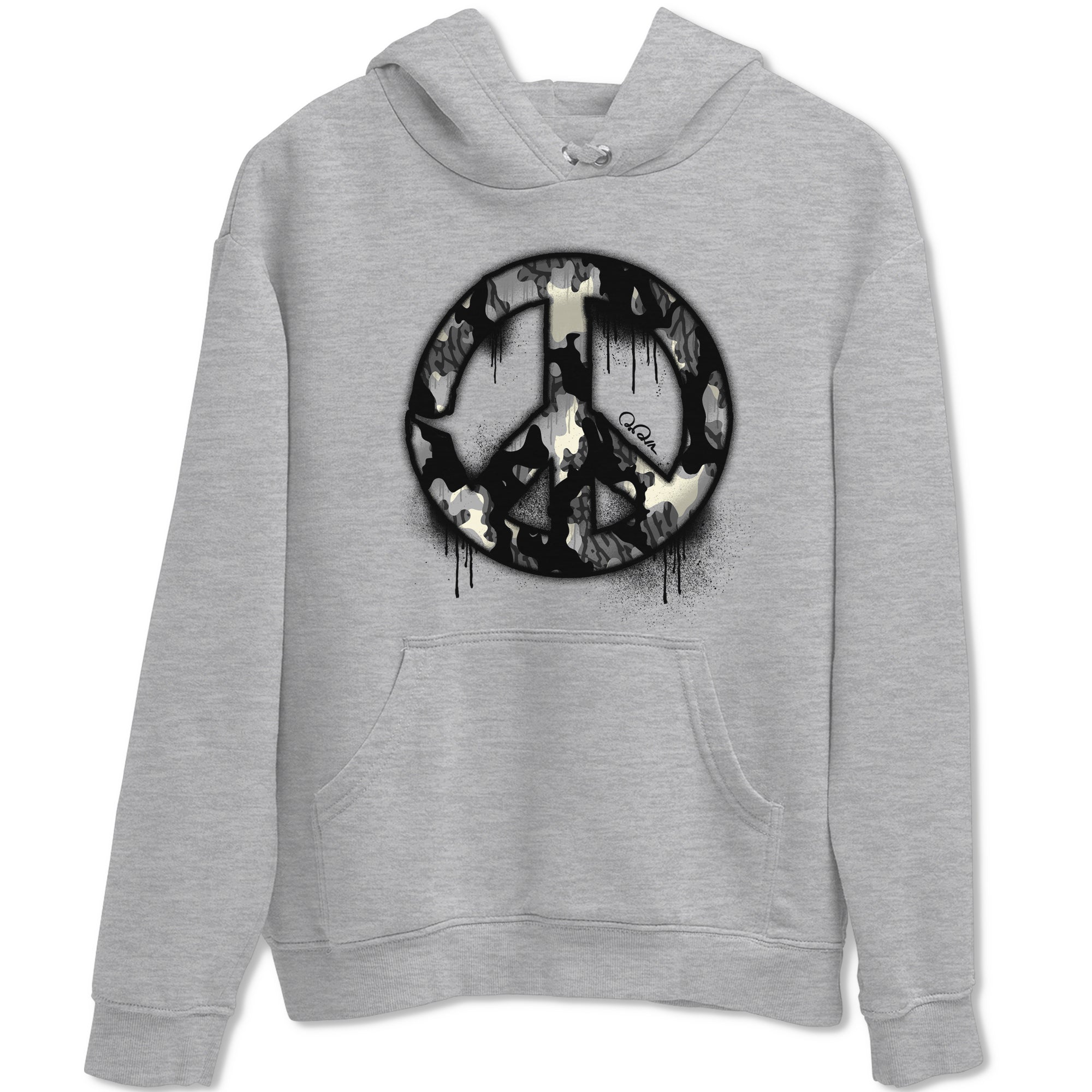 Peace Sign snkmatch Tee - Air Jordan 3 Off Noir