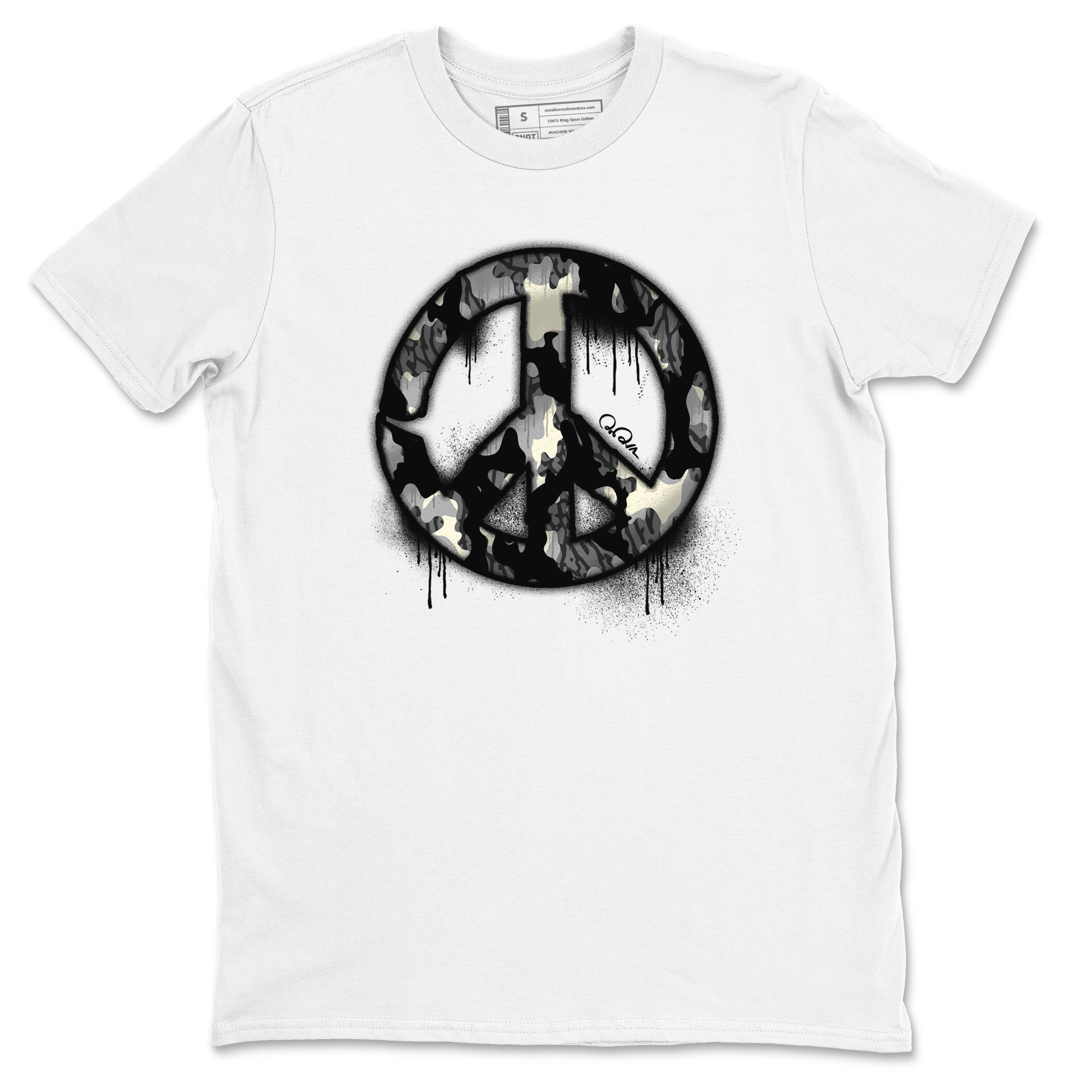 Peace Sign snkmatch Tee - Air Jordan 3 Off Noir