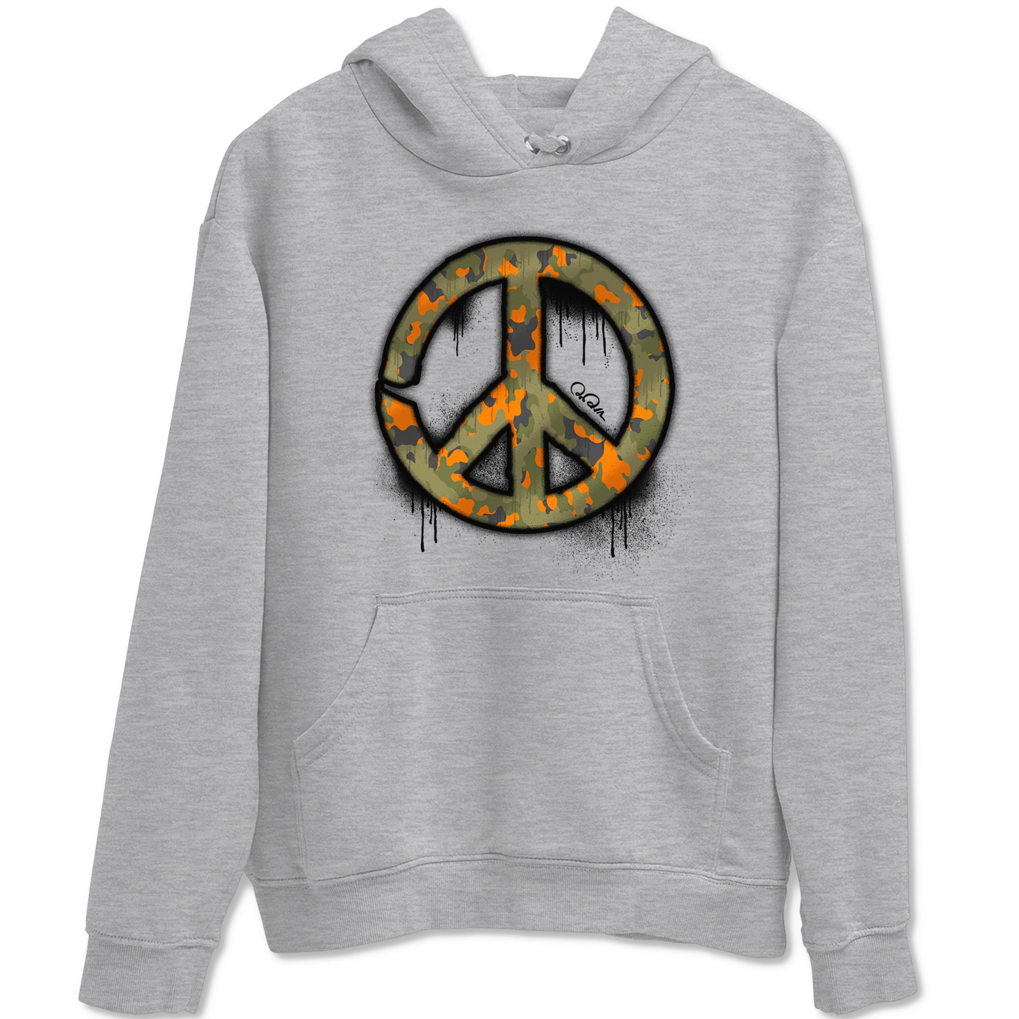 Peace Sign snkmatch Tees - Air Jordan 5 Olive