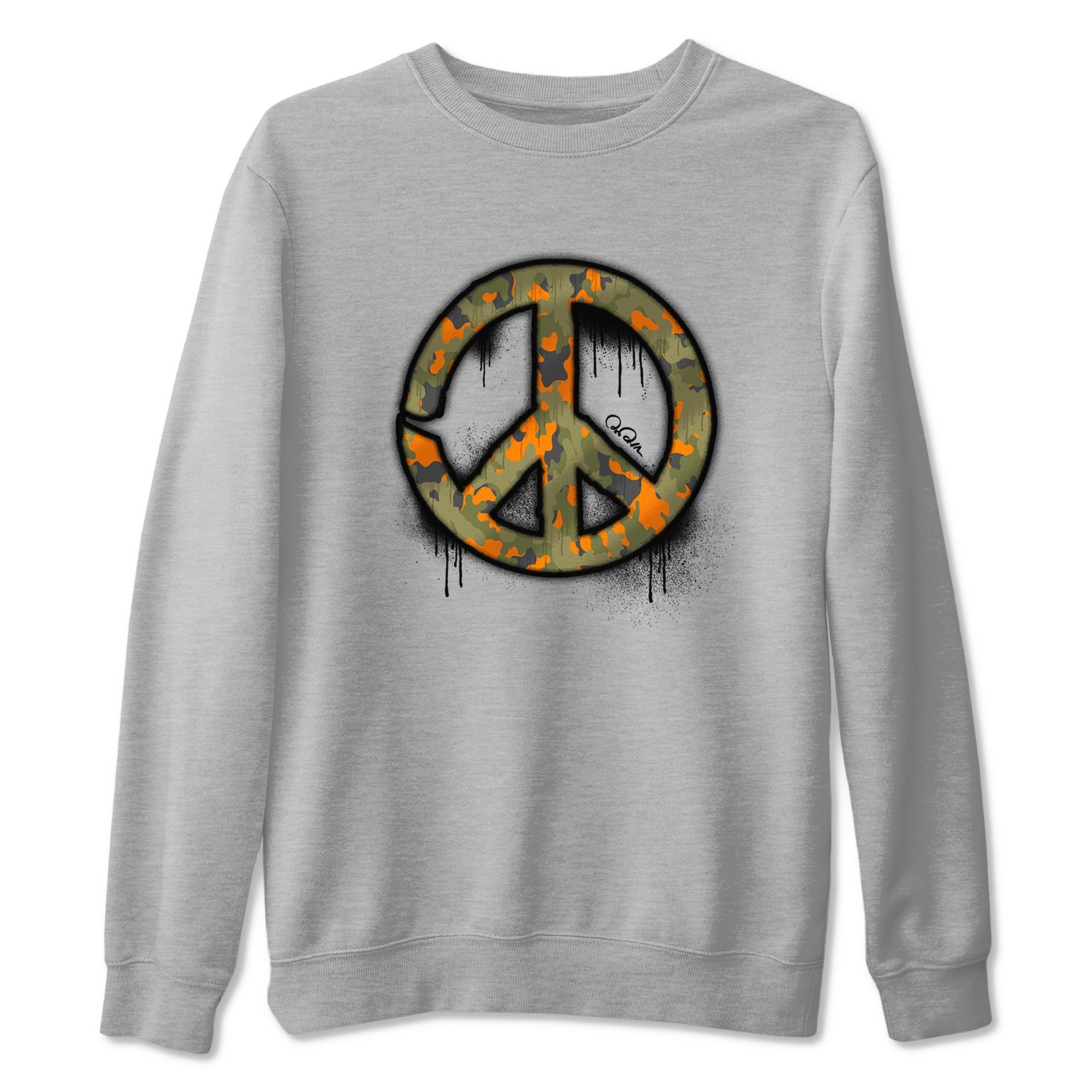 Peace Sign snkmatch Tees - Air Jordan 5 Olive