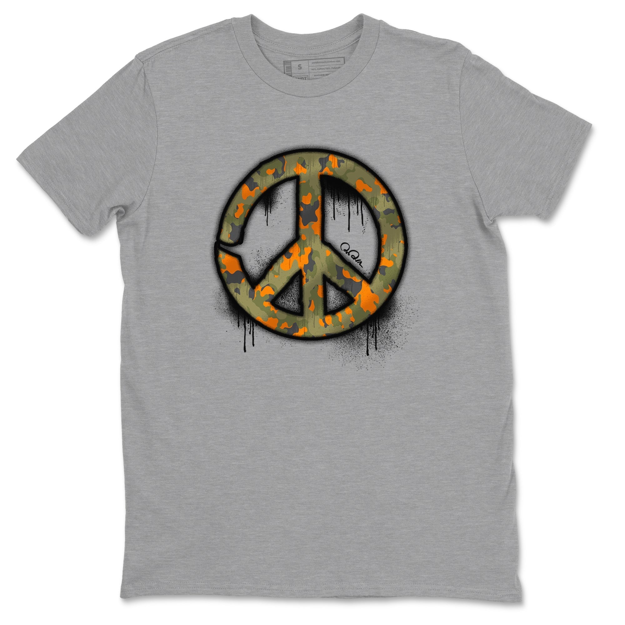 Peace Sign snkmatch Tees - Air Jordan 5 Olive