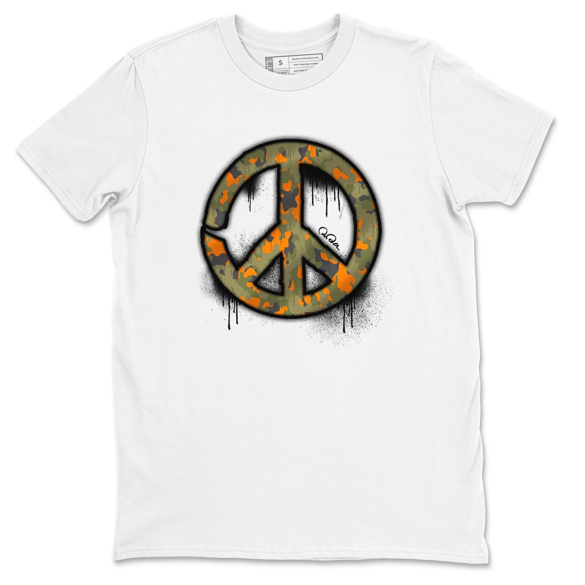 Peace Sign snkmatch Tees - Air Jordan 5 Olive