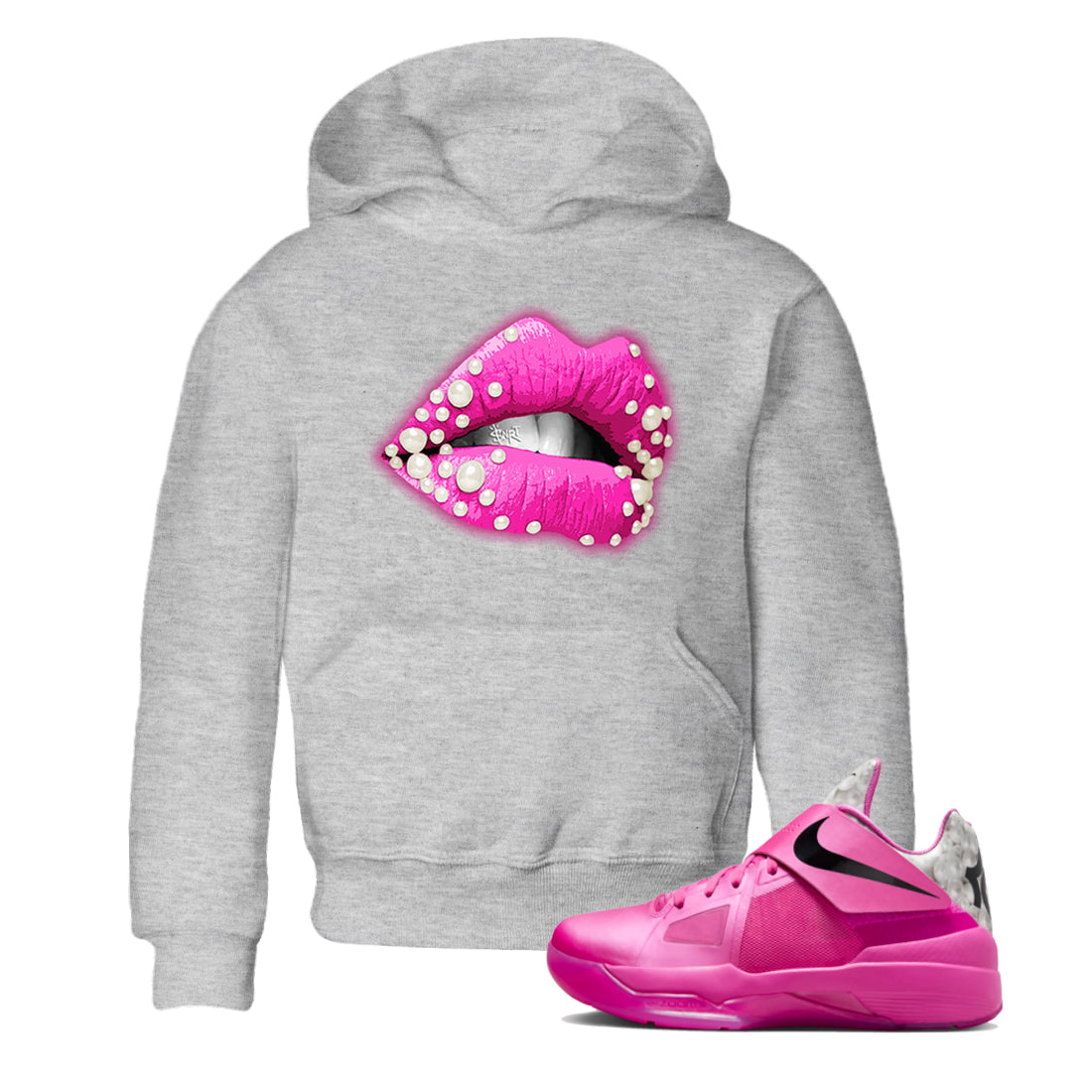 Pearl Lips snkmatch Tees Kids - Nike KD 4 Aunt Pearl