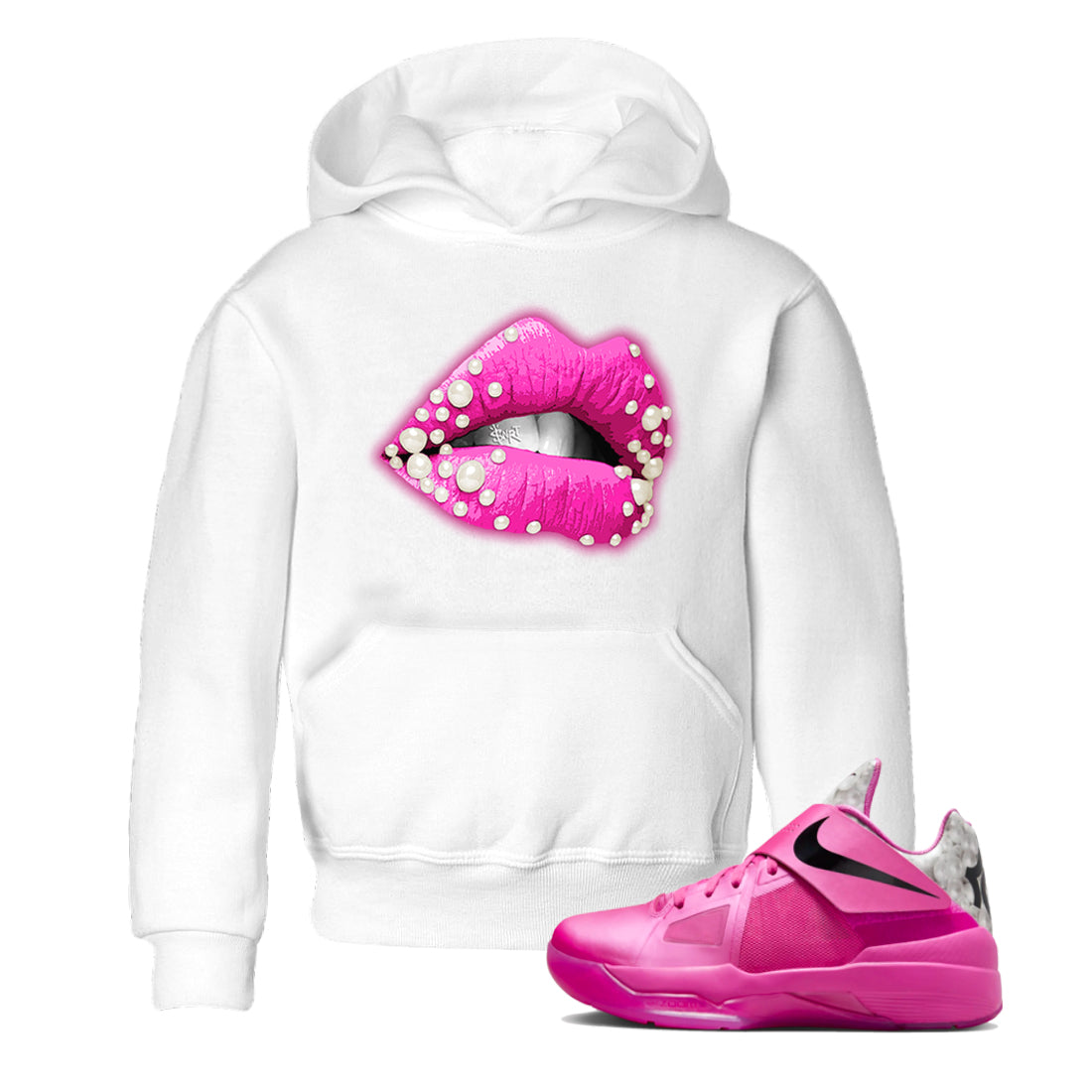 Pearl Lips snkmatch Tees Kids - Nike KD 4 Aunt Pearl