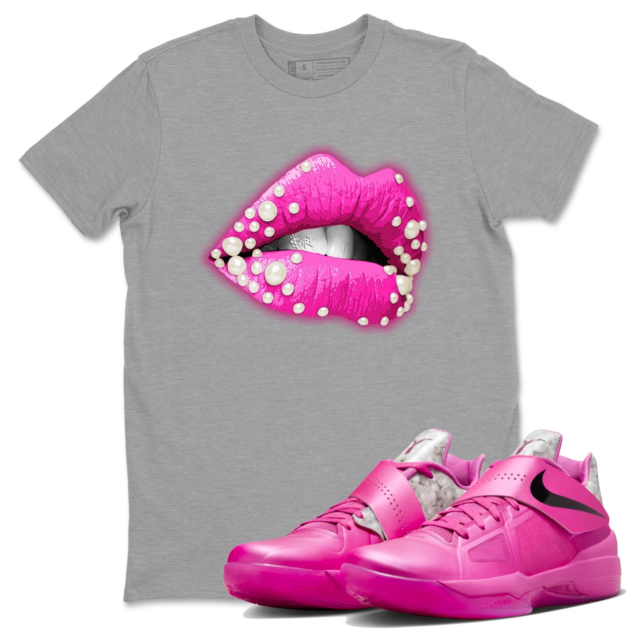 Pearl Lips snkmatch Tees - Nike KD 4 Aunt Pearl
