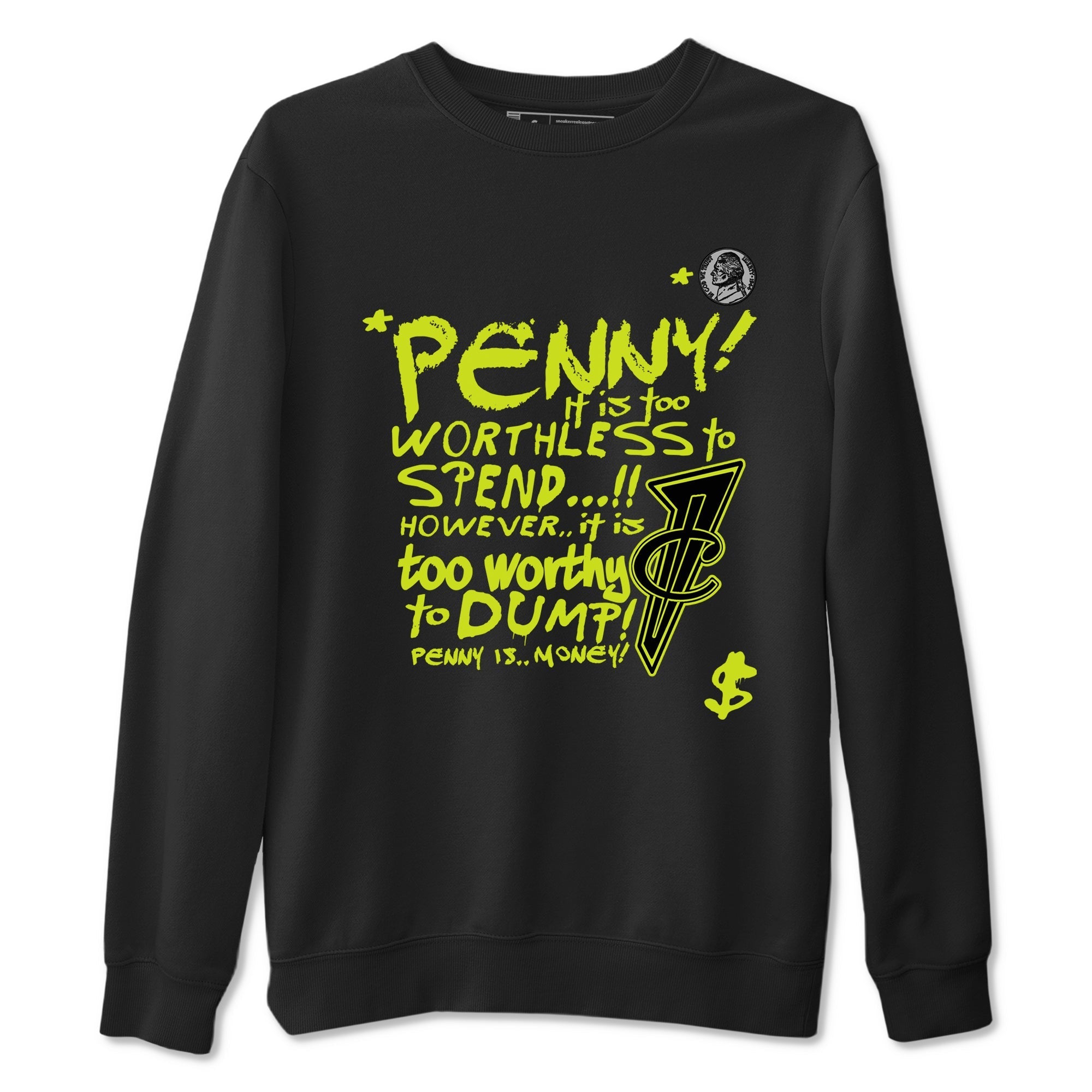 Penny Is snkmatch Tees - Air Foamposite One Black Volt