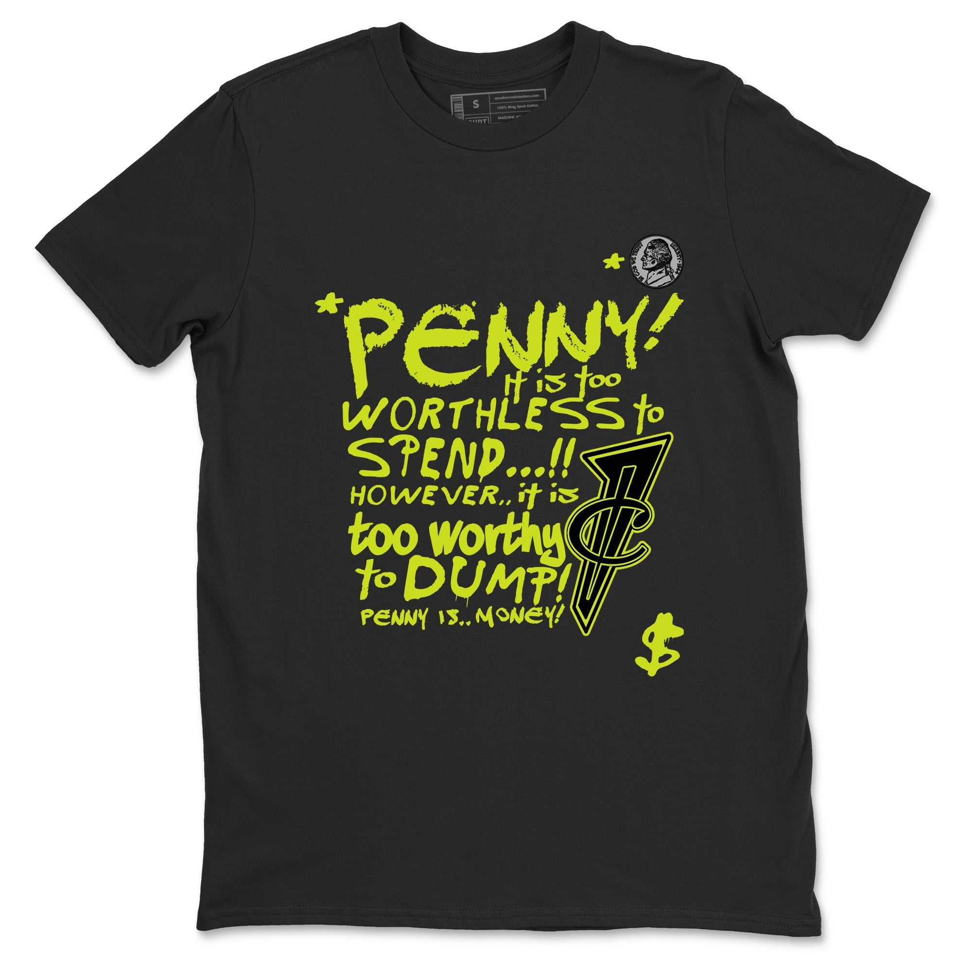 Penny Is snkmatch Tees - Air Foamposite One Black Volt