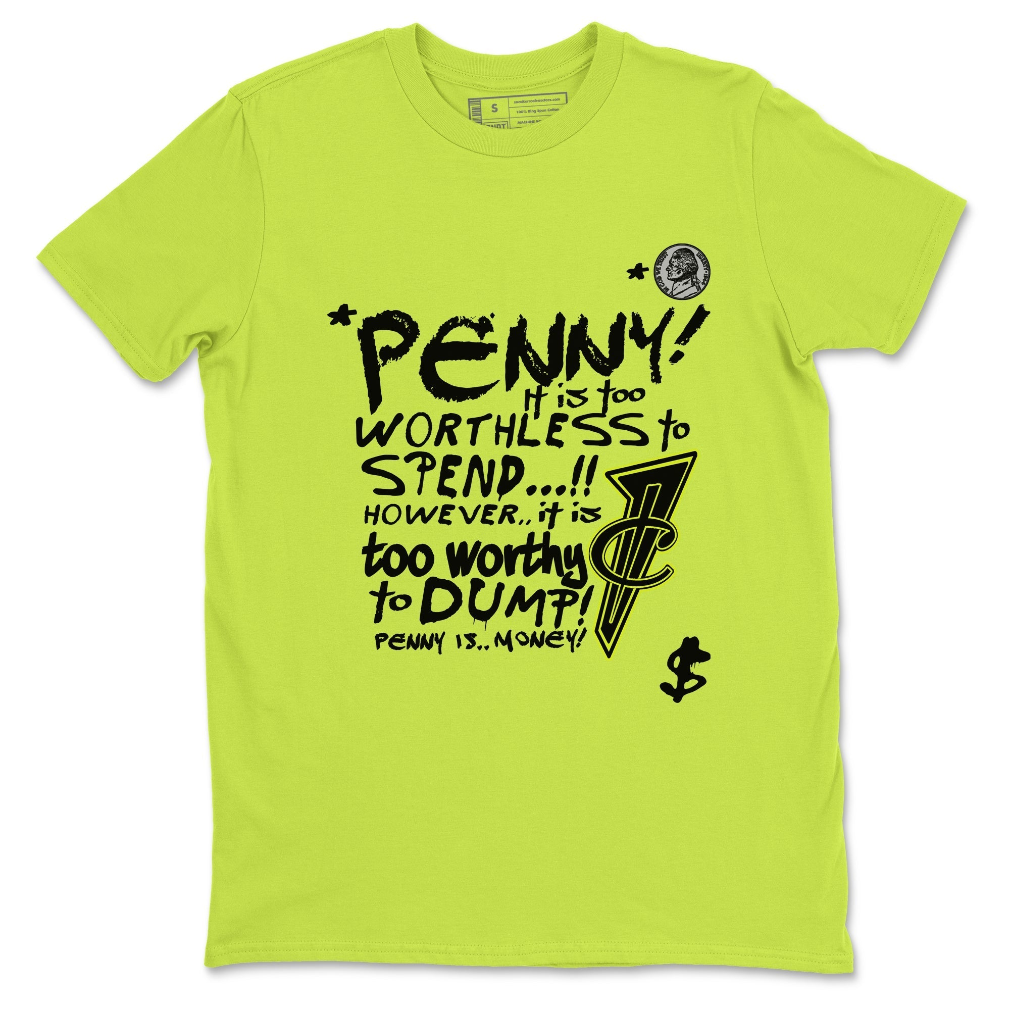 Penny Is snkmatch Tees - Air Foamposite One Black Volt