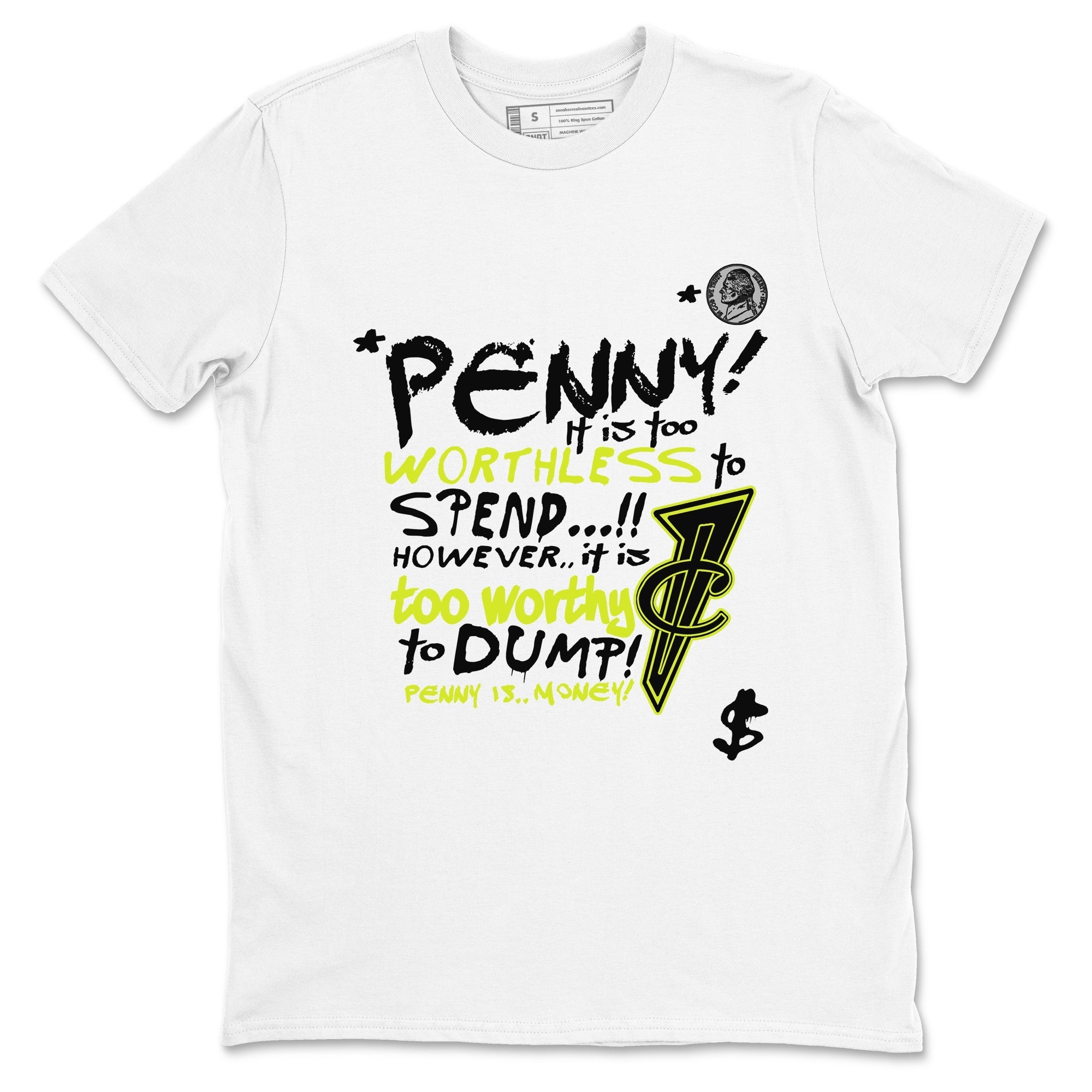 Penny Is snkmatch Tees - Air Foamposite One Black Volt