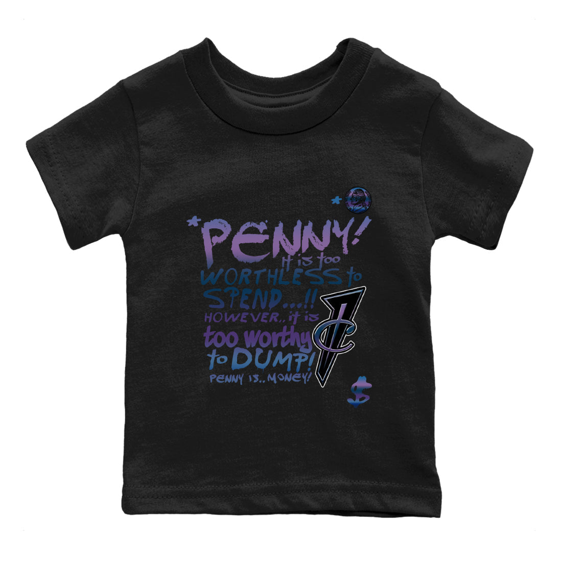 Penny Is snkmatch Tees Kids - Air Foamposite One Galaxy