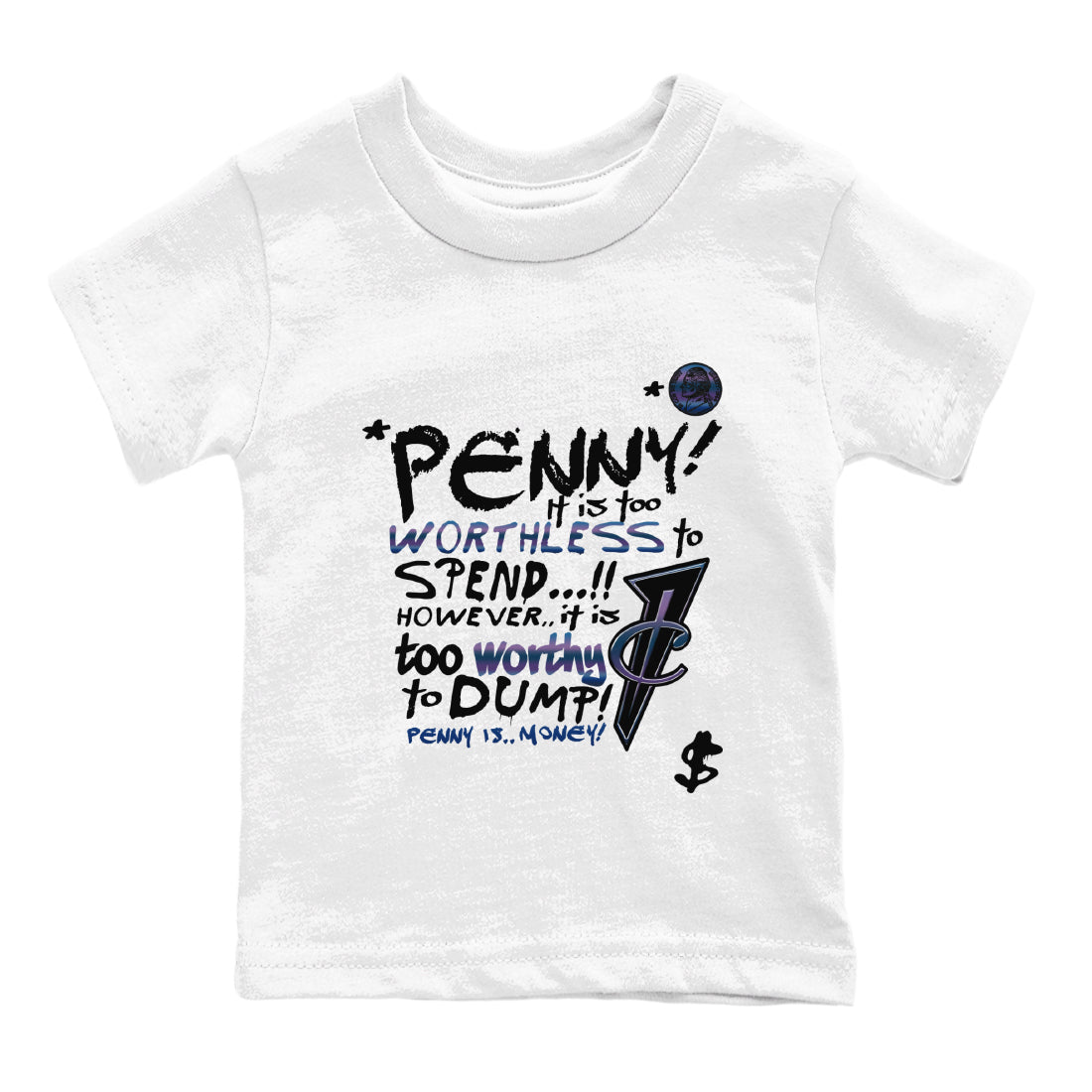 Penny Is snkmatch Tees Kids - Air Foamposite One Galaxy