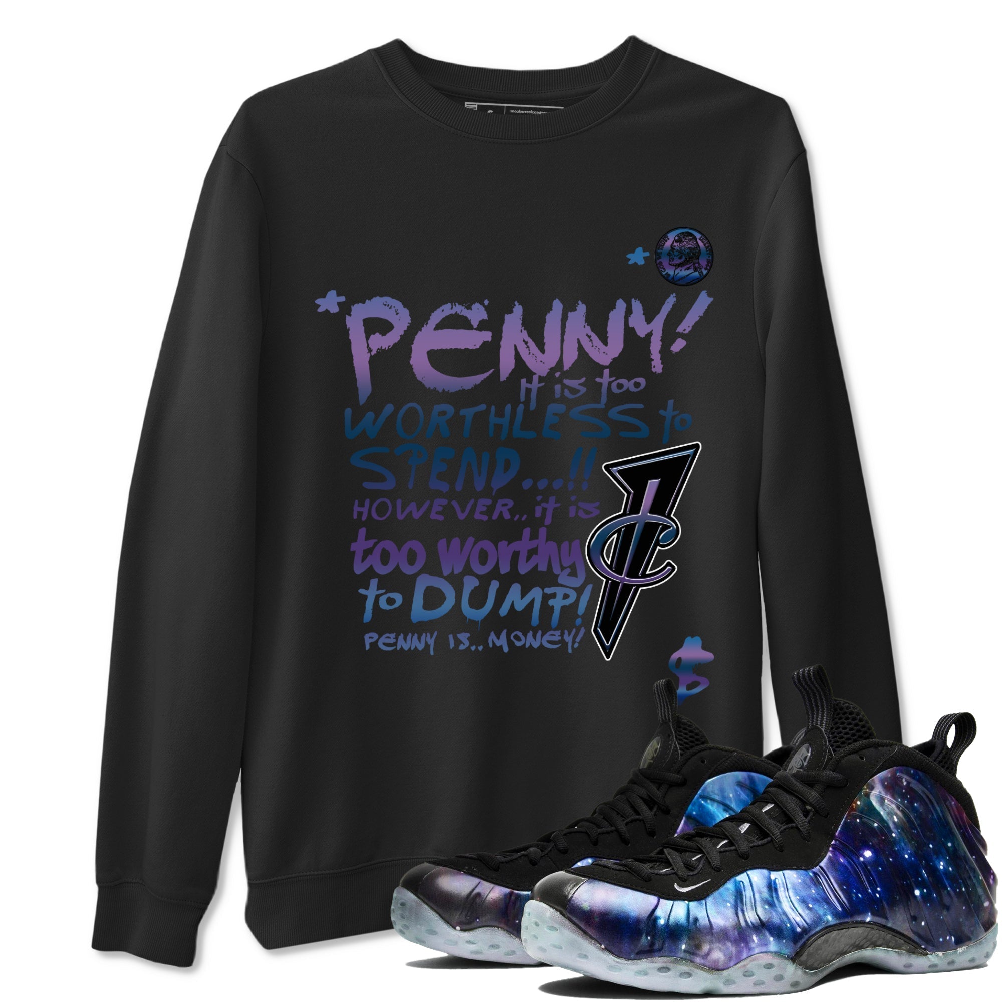 Penny Is snkmatch Tees - Air Foamposite One Galaxy