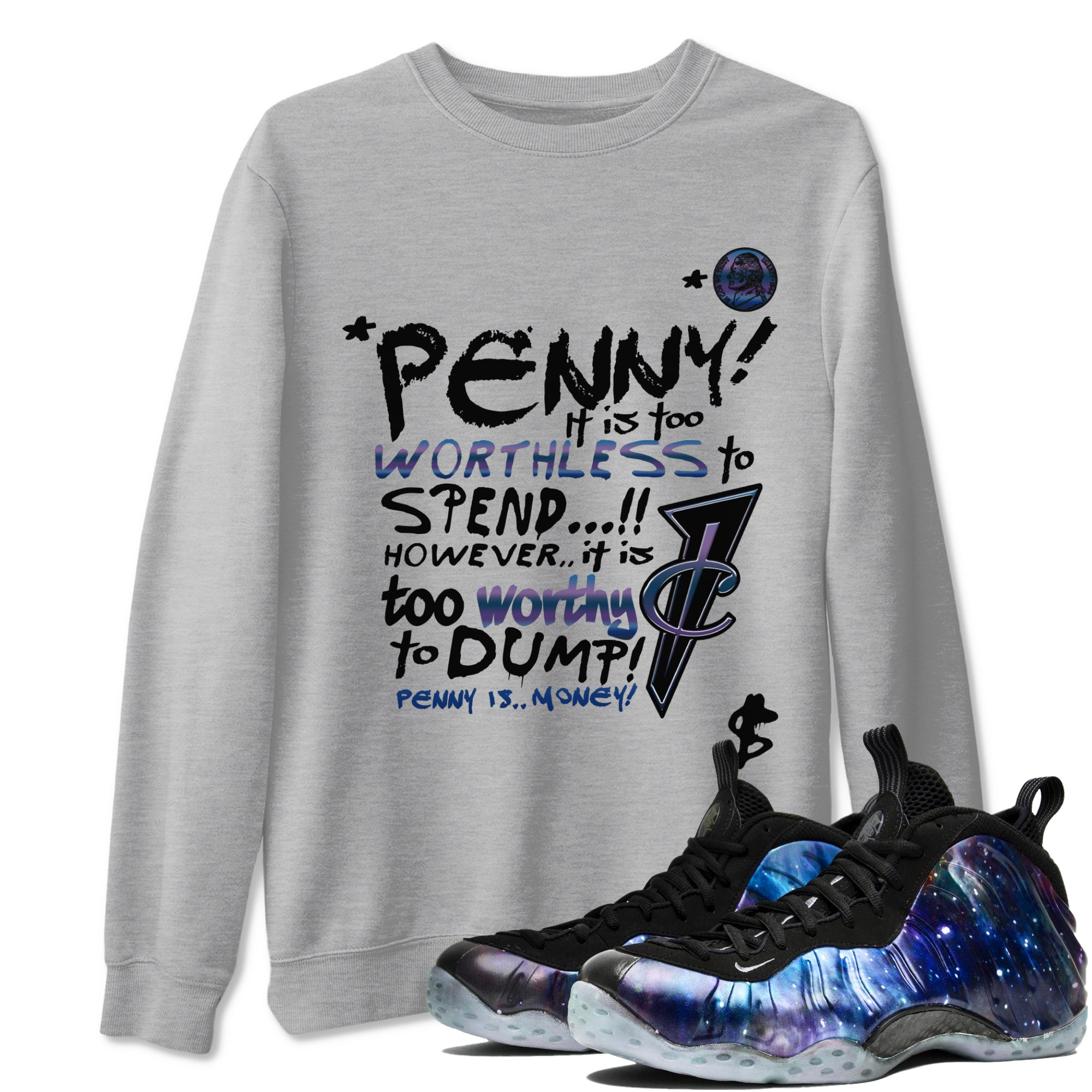 Penny Is snkmatch Tees - Air Foamposite One Galaxy