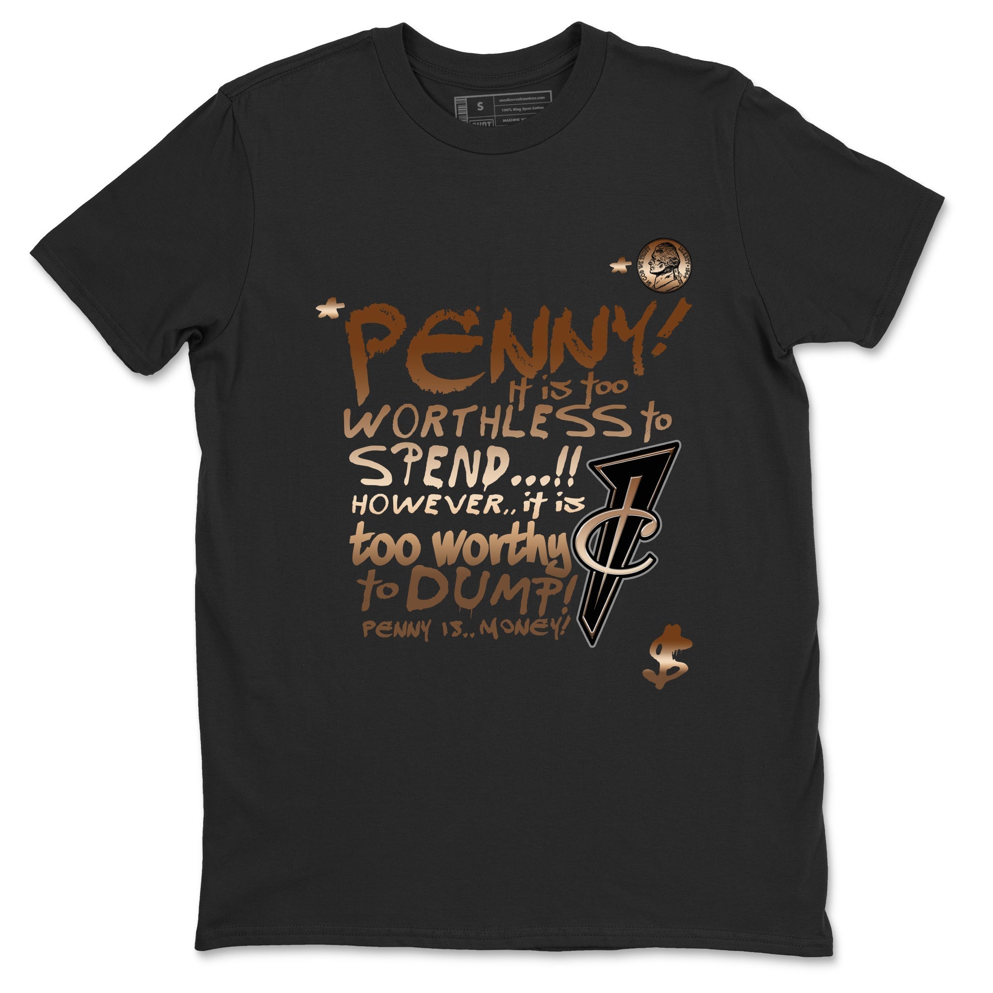 Penny Is snkmatch Tees - Air Foamposite One Metallic Copper