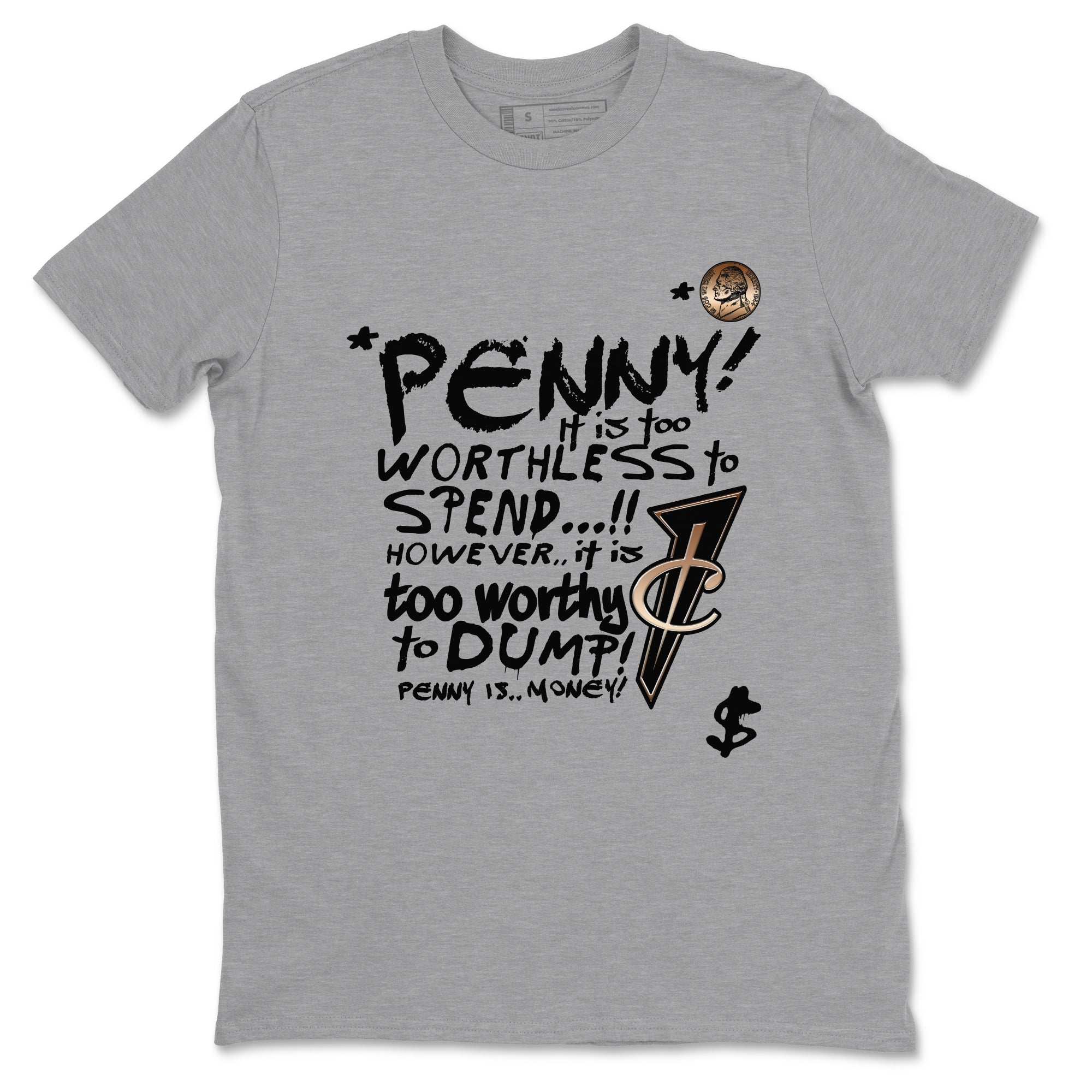 Penny Is snkmatch Tees - Air Foamposite One Metallic Copper