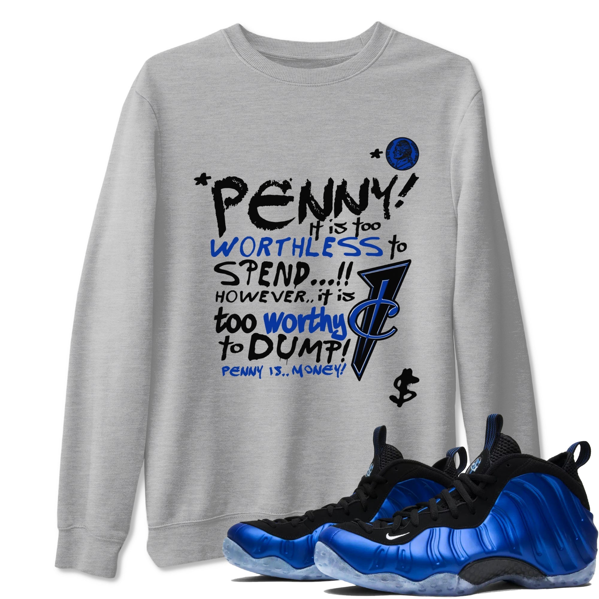 Penny Is snkmatch Tees - Air Foamposite One Royal