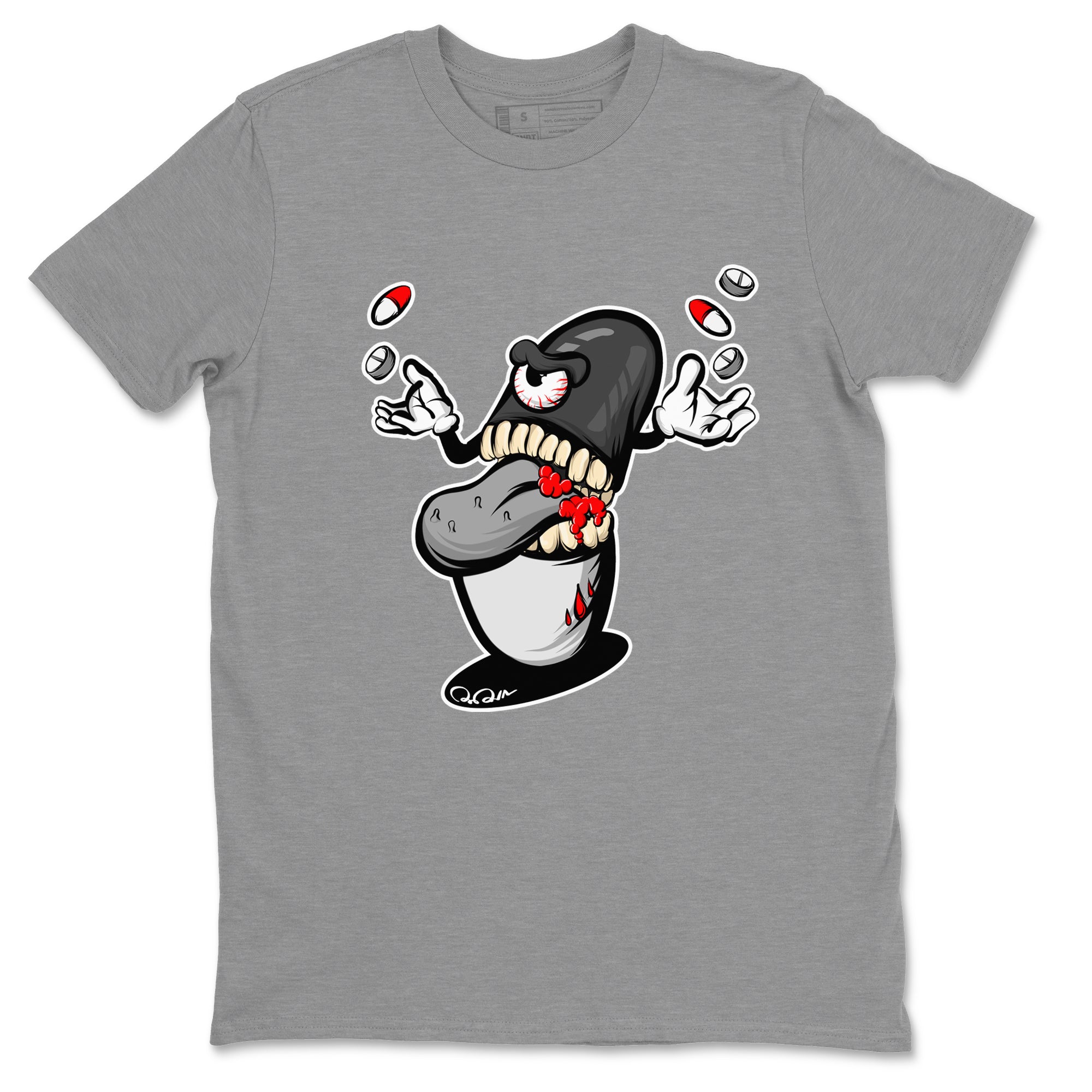 Pill Monster Unisex Tops - Air Jordan 13 Black Flint