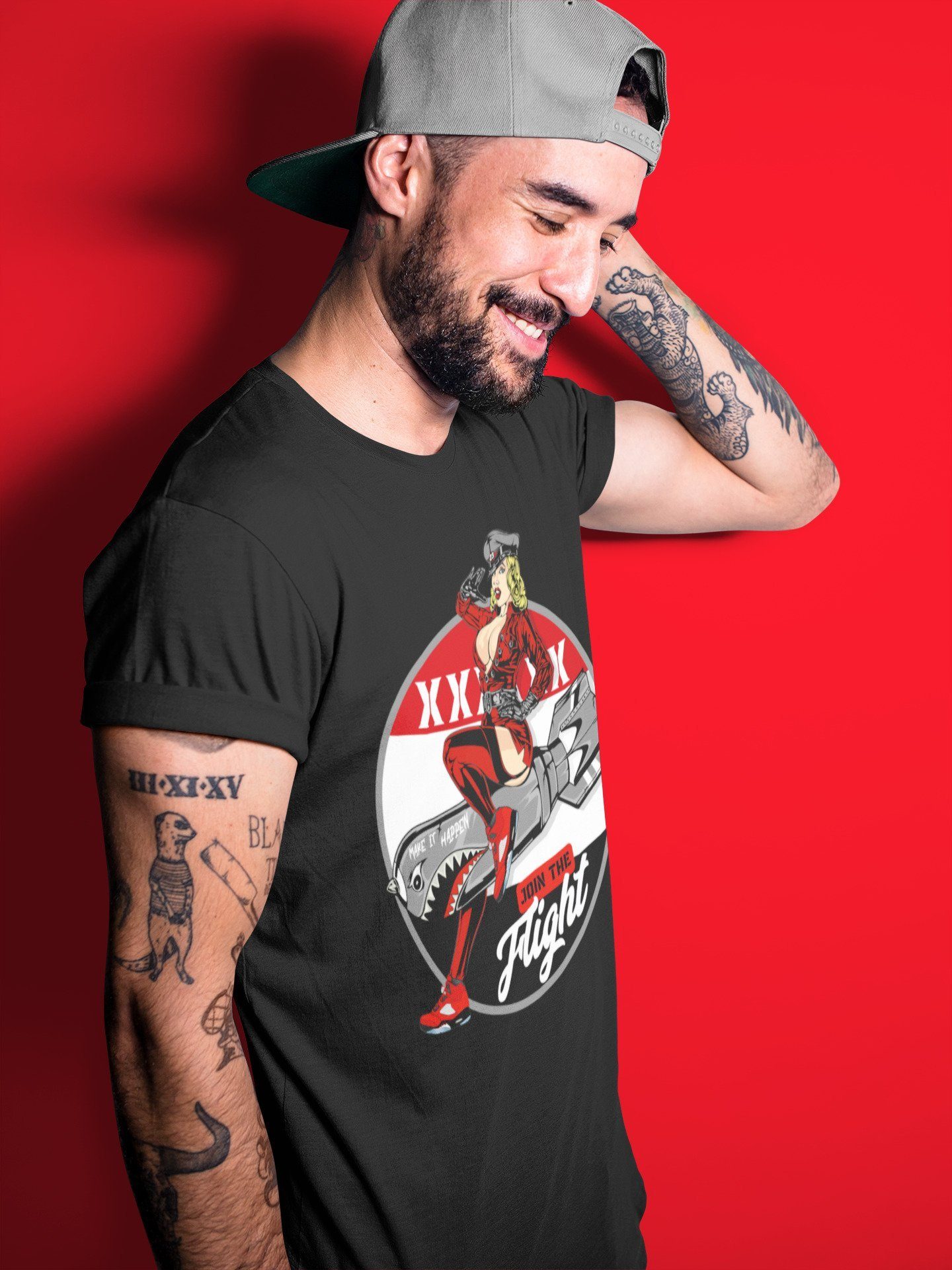 Pin Up Girl Unisex Tops - Air Jordan 5 Raging Bull