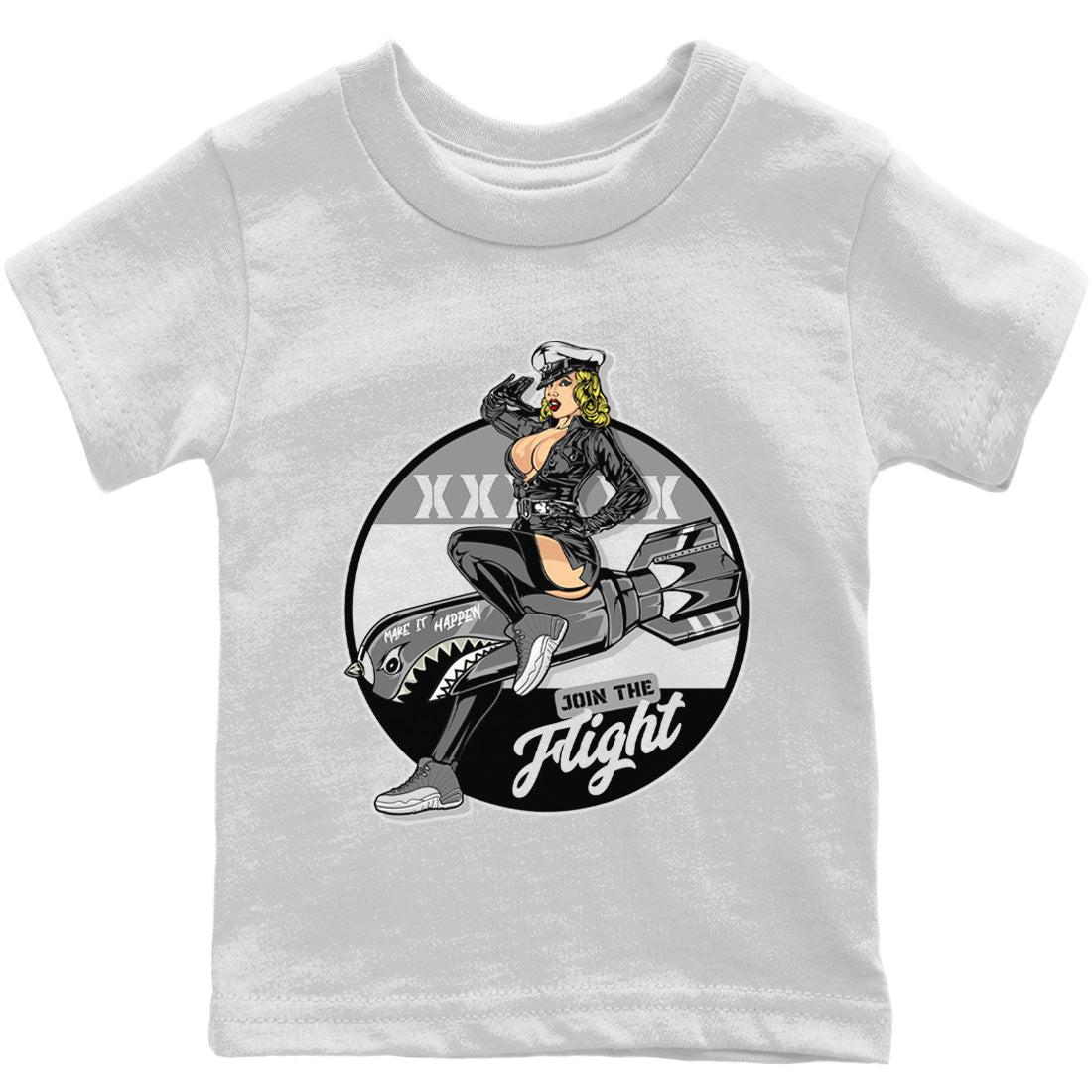 Pin Up Girl Kids Tops - Air Jordan 12 Stealth